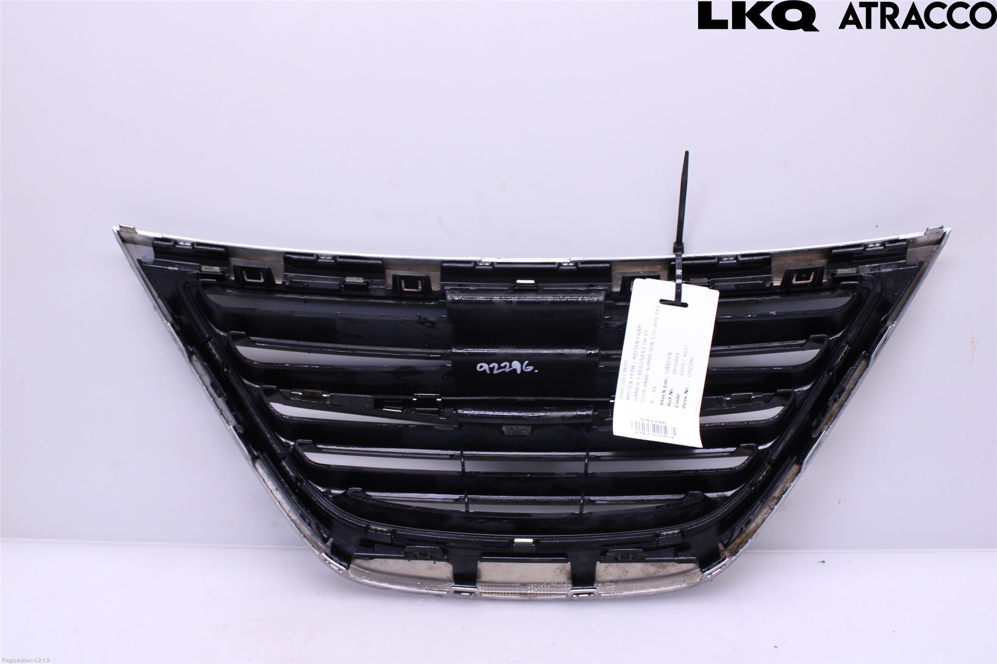 Saab 9-3 VER2/VER3 08-15 Grilldel Midt