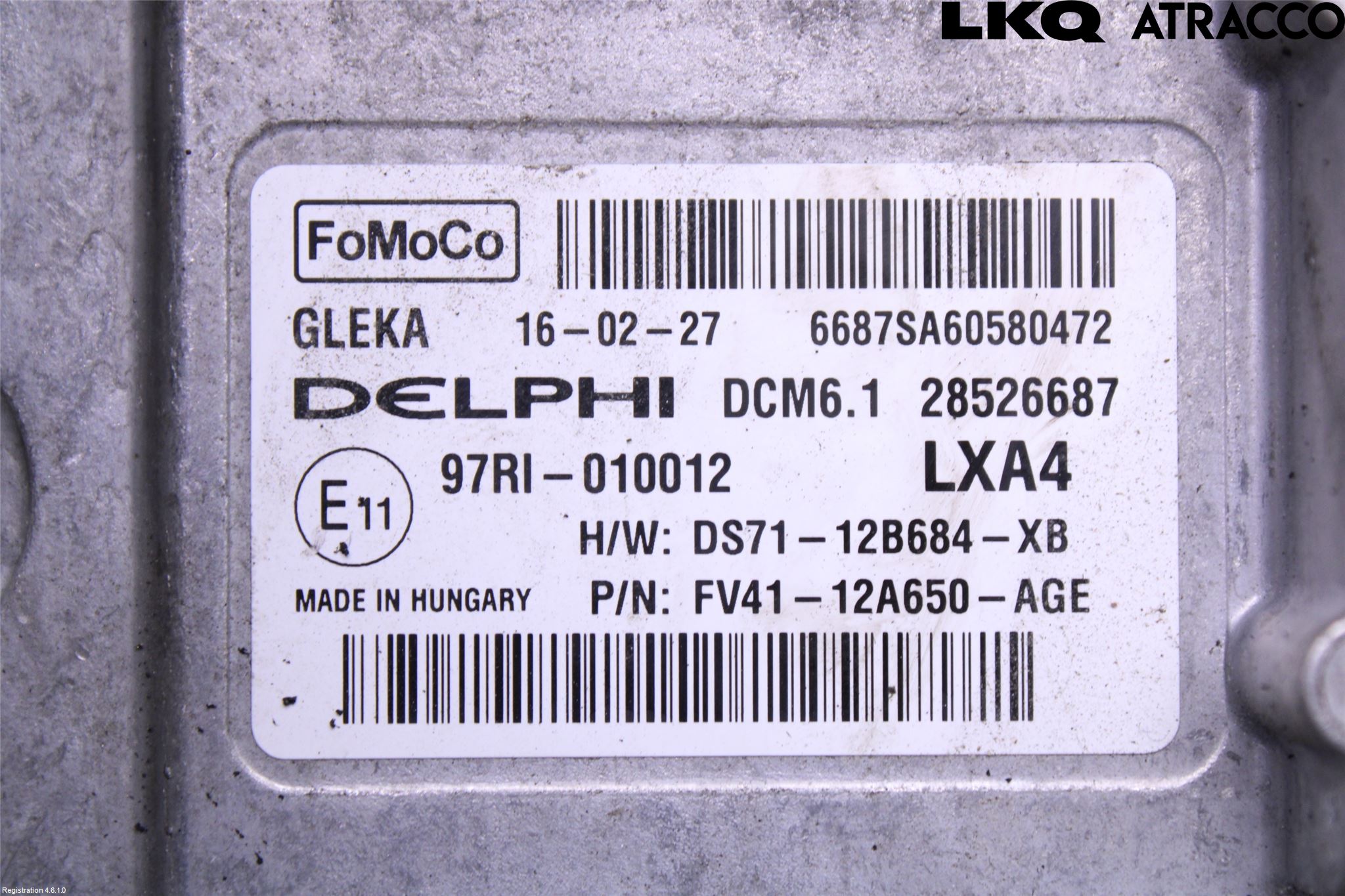 Ford KUGA 13-16 Styreenhet Dieselpumpe