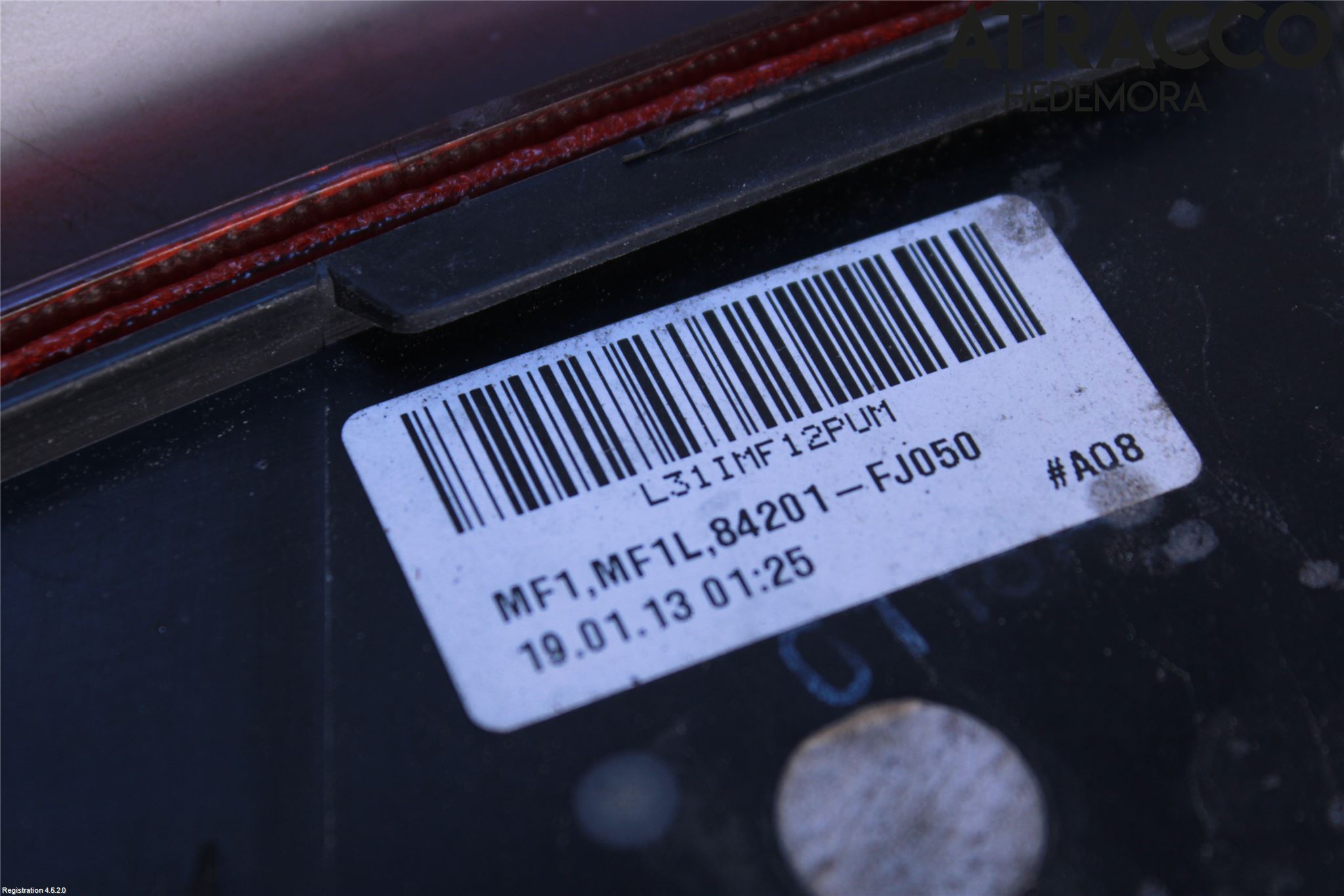 Subaru IMPREZA IV 13-17 Baklykt Venstre