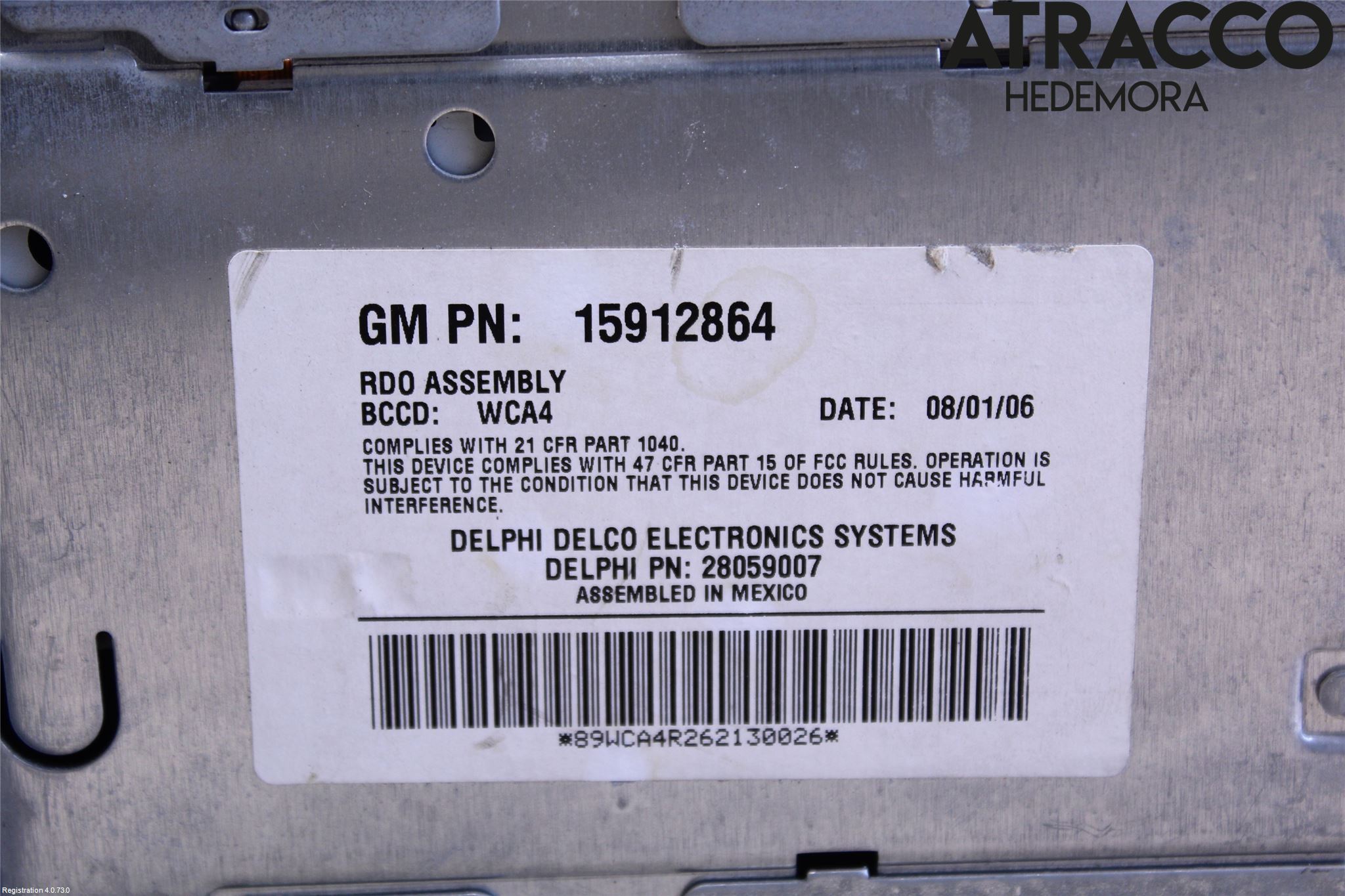 Saab 9-7X Stereo Radio Med Cd