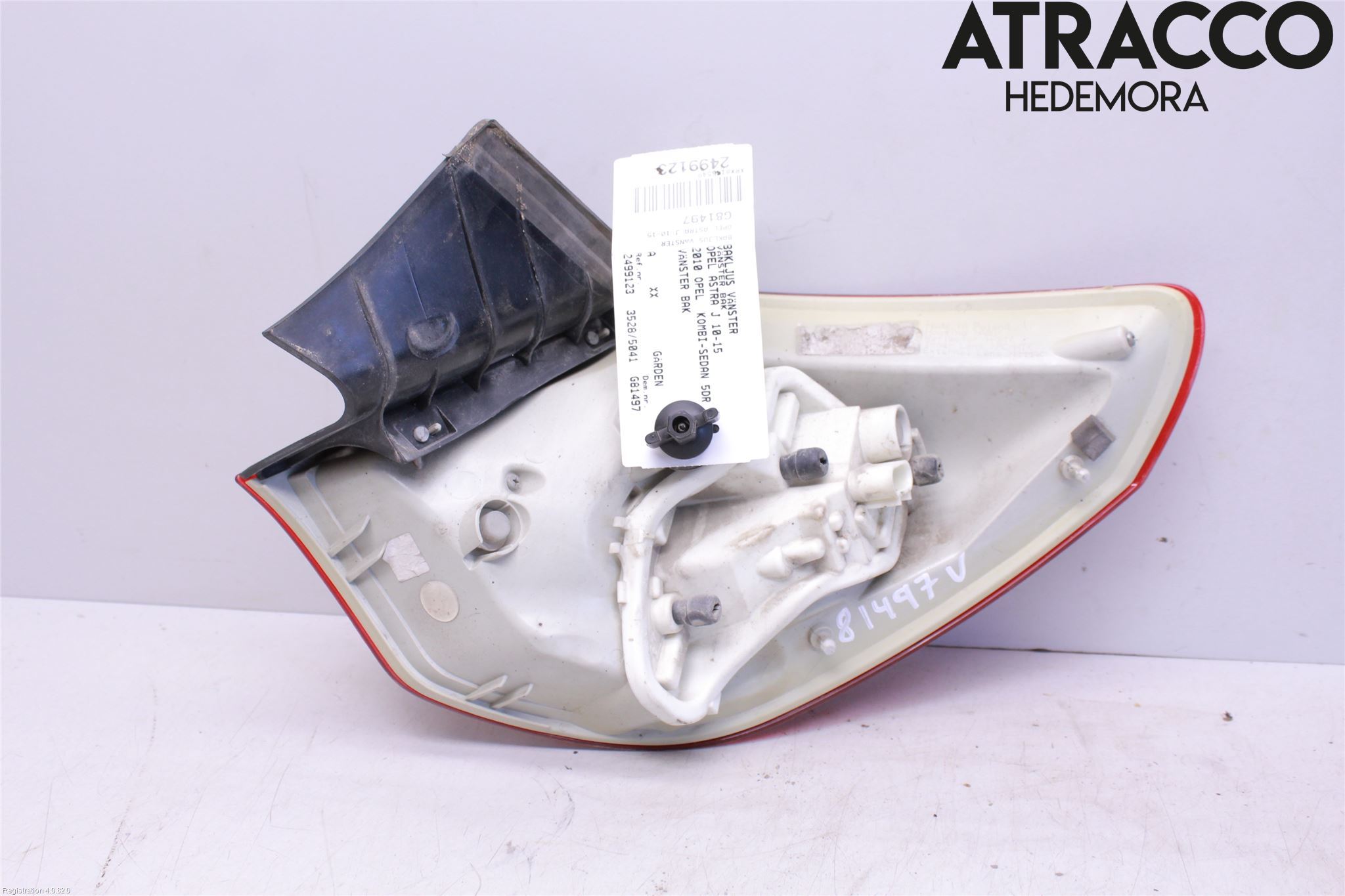 Opel ASTRA J 10-15 Baklykt Venstre
