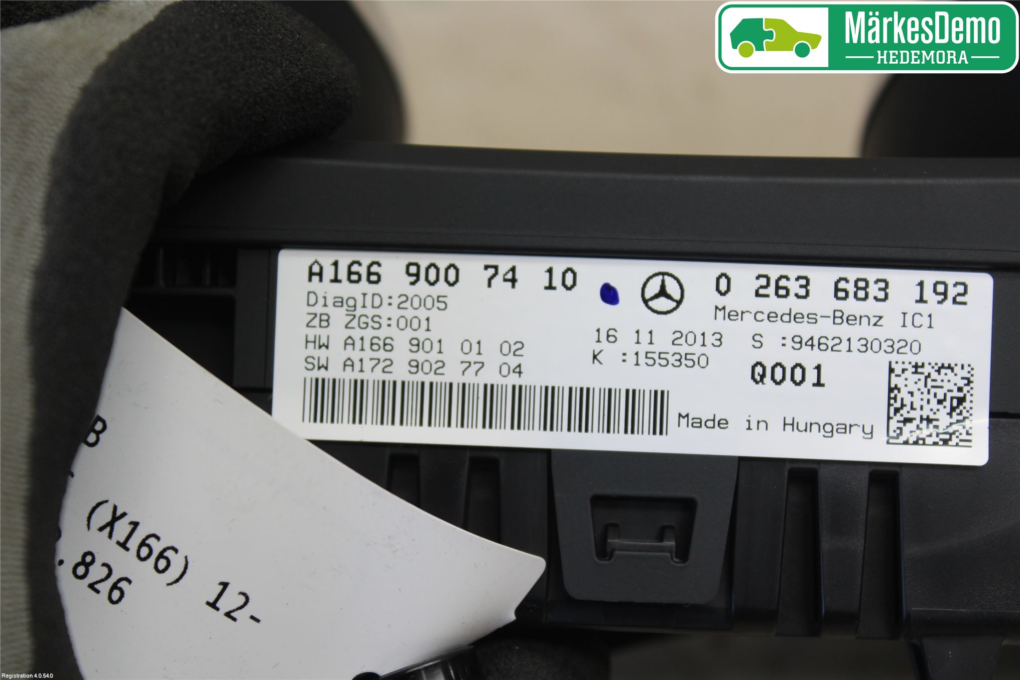 Mercedes-Benz MB GL/GLS-KLASS (X166) 12-19 Instr Kombinert