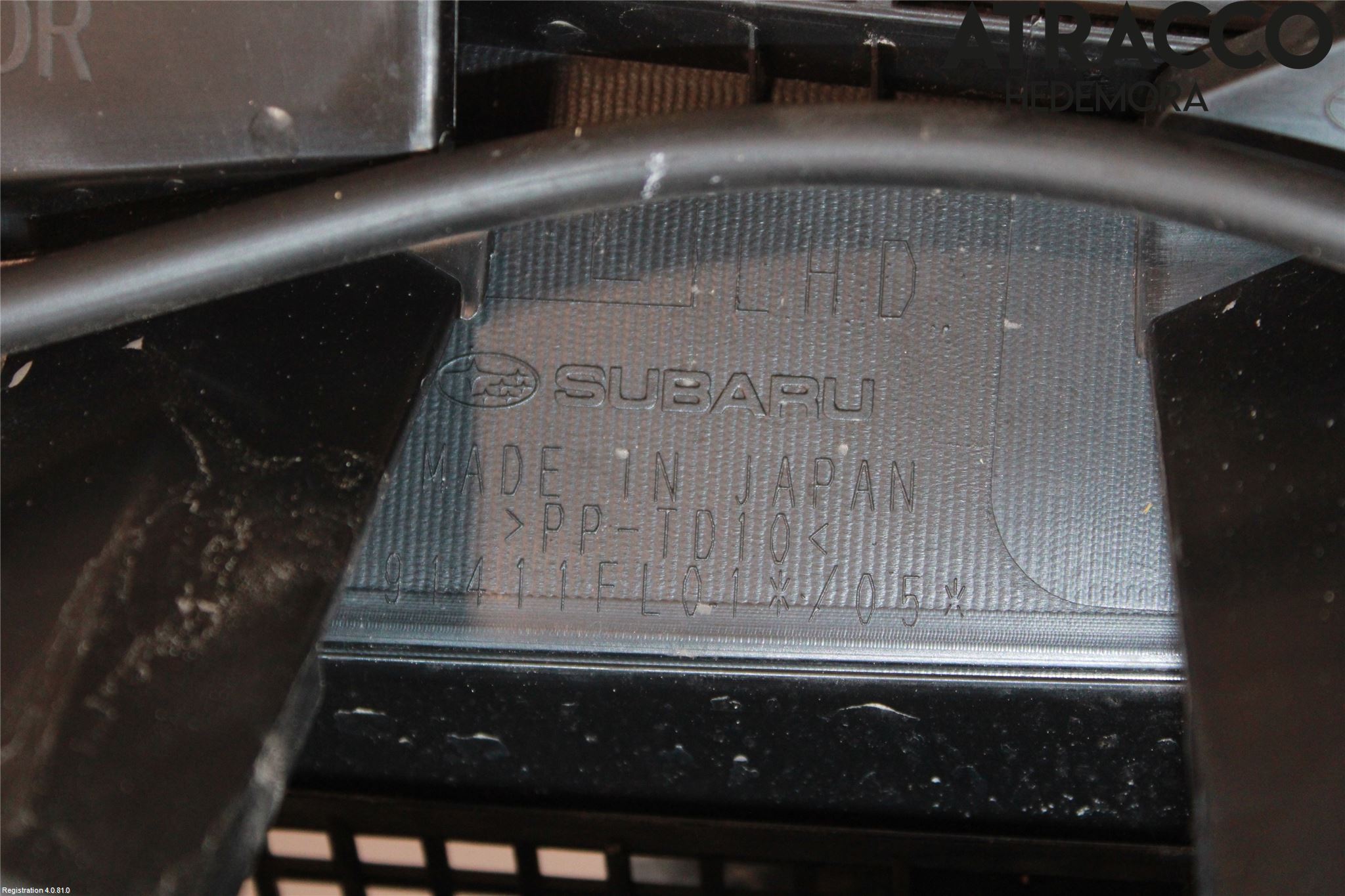Subaru IMPREZA V 18- Visker Deksel-Grill-Under Frr