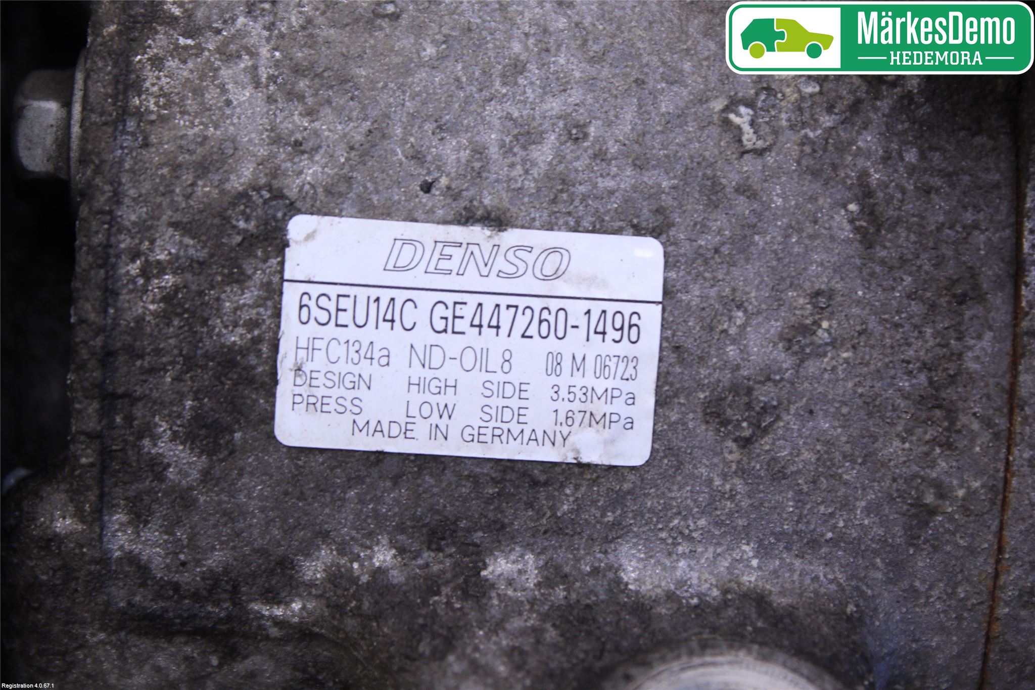 Toyota VERSO 09-18 Varme Ac Kompressor