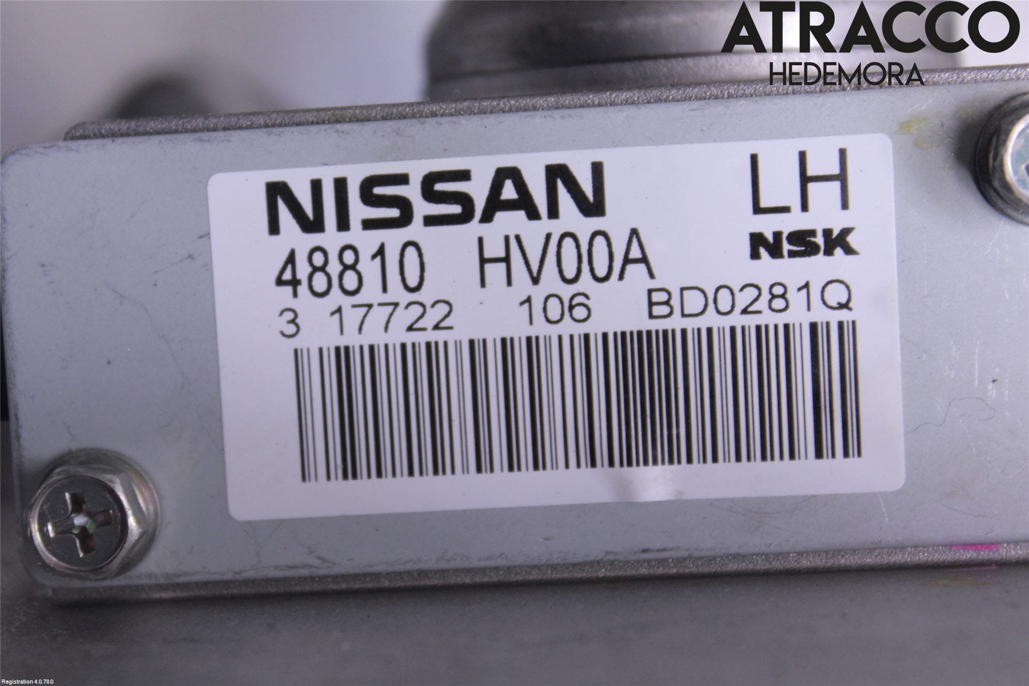 Nissan QASHQAI 17-21 Rattakselaggregat Innebygd Servo