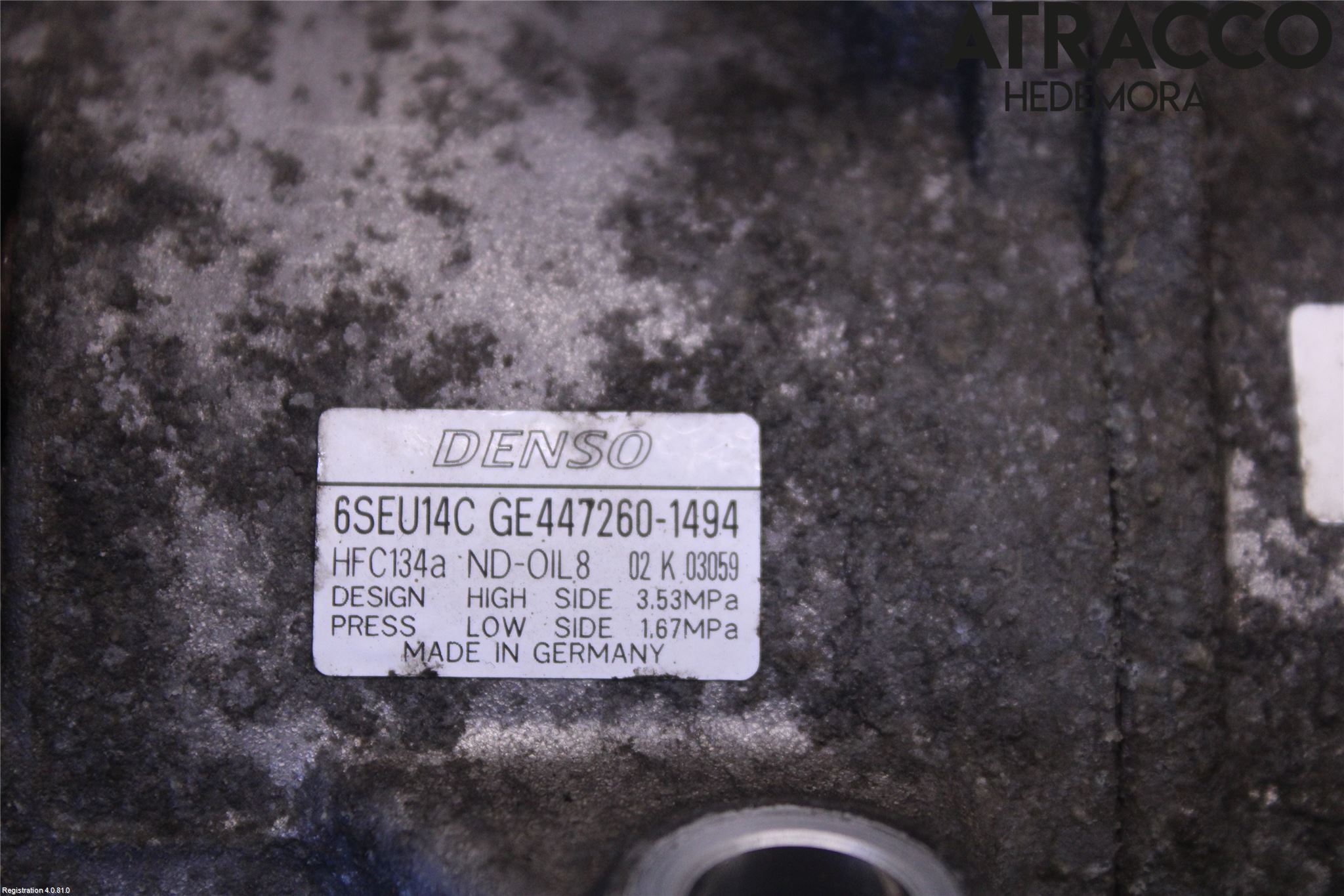 Toyota AURIS 07-09 Varme Ac Kompressor