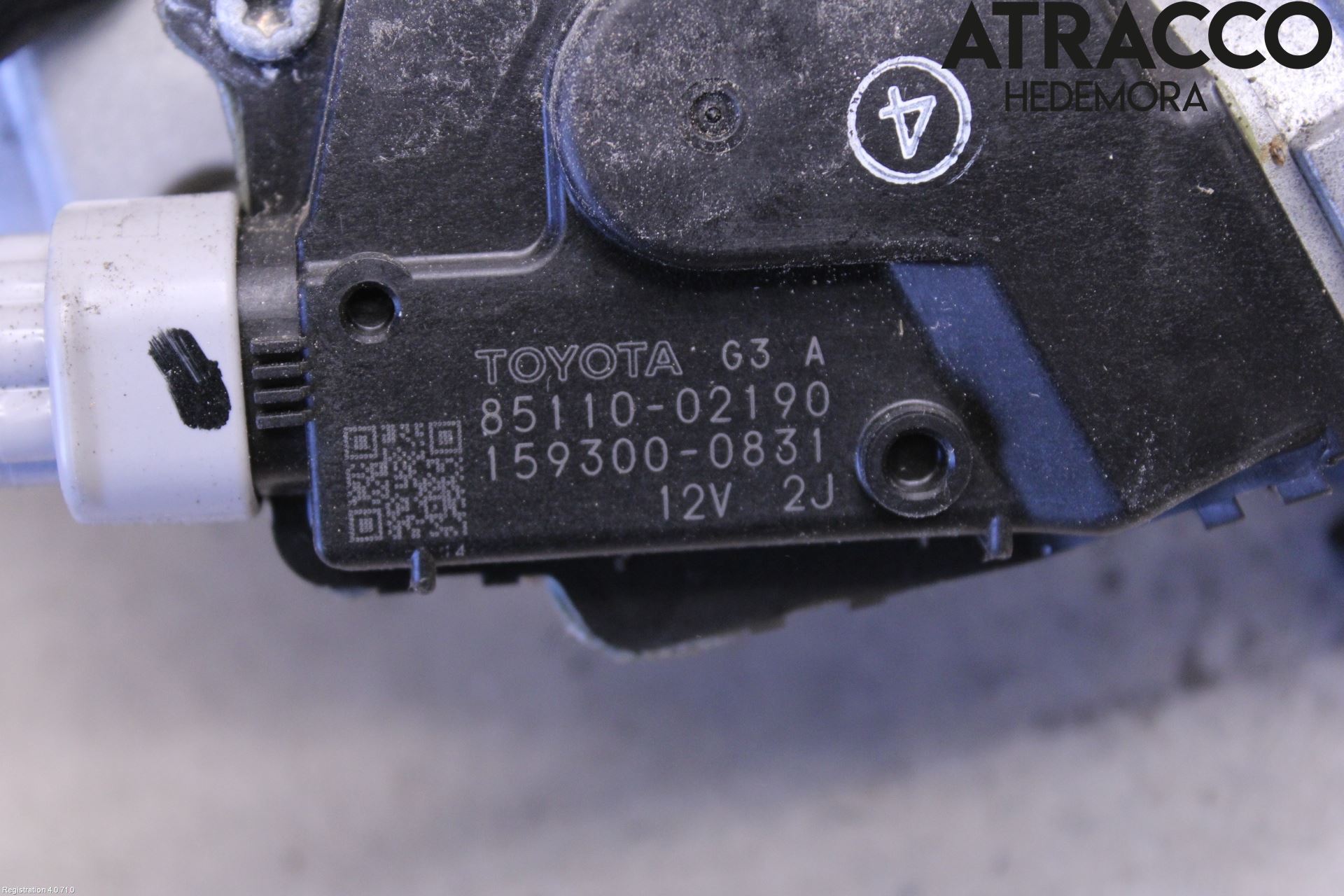 Toyota AURIS 07-09 Viskermotor Frontrute