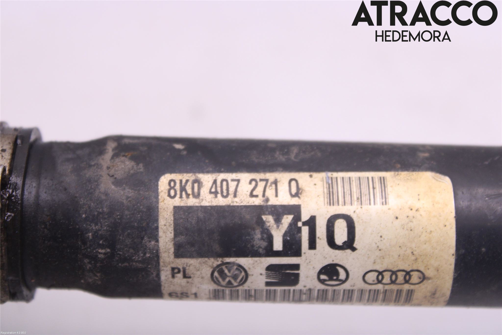 Audi A4/S4 08-11 Drivaksel Foran Kompl Høyre