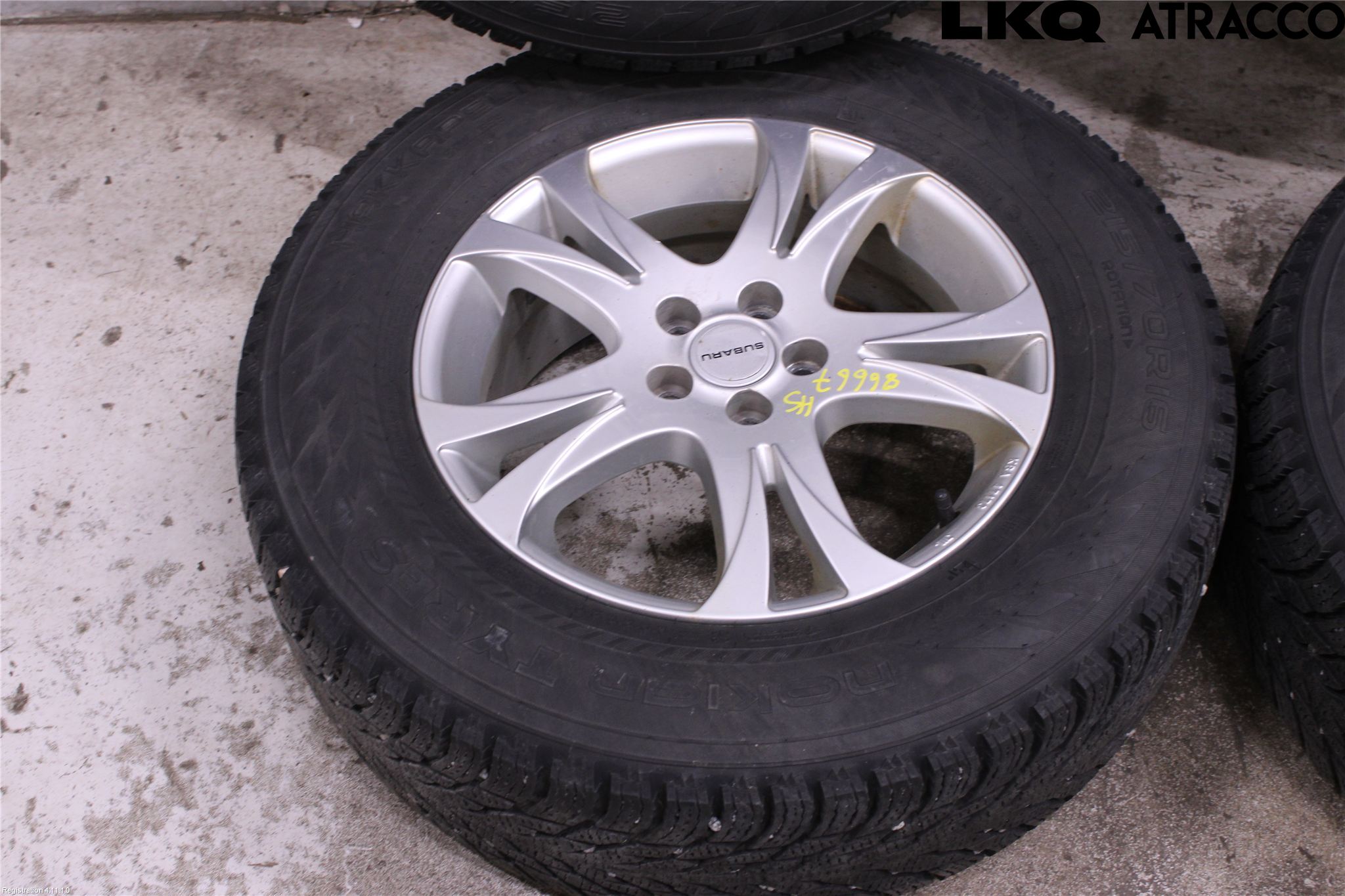 Subaru OUTBACK 10-15 Dekk Vinter På Alu Felg 4Stk