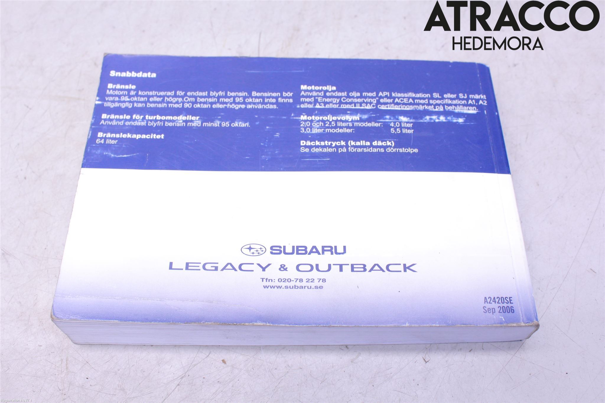 Subaru OUTBACK   07-09 Instruksjonsbok
