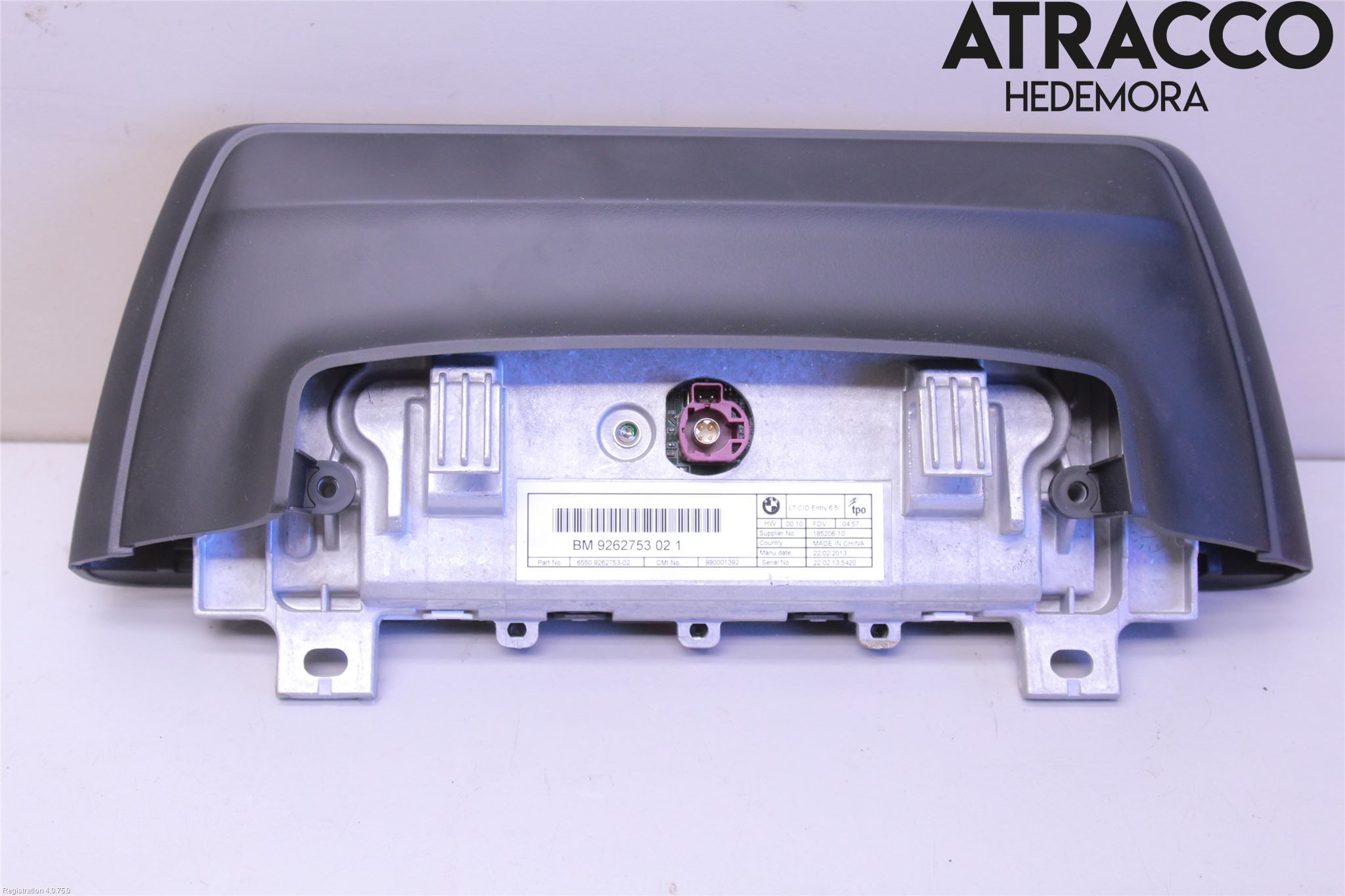 BMW 3 F30/F31/F80 12-19 Instr Skjerm Dvd-Gps-Ac-Tlf