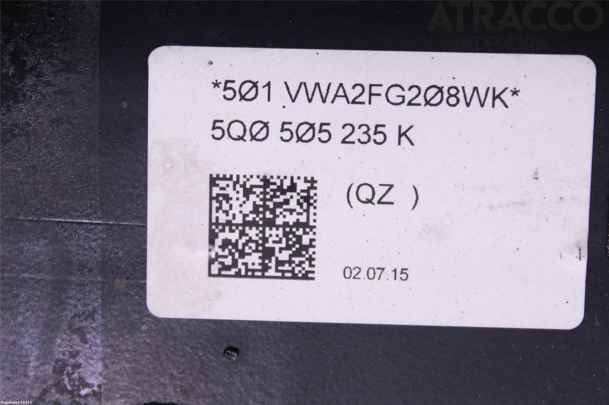 Audi A3/S3 8V 13-20 Bakaksel Feste Travers-Ramme