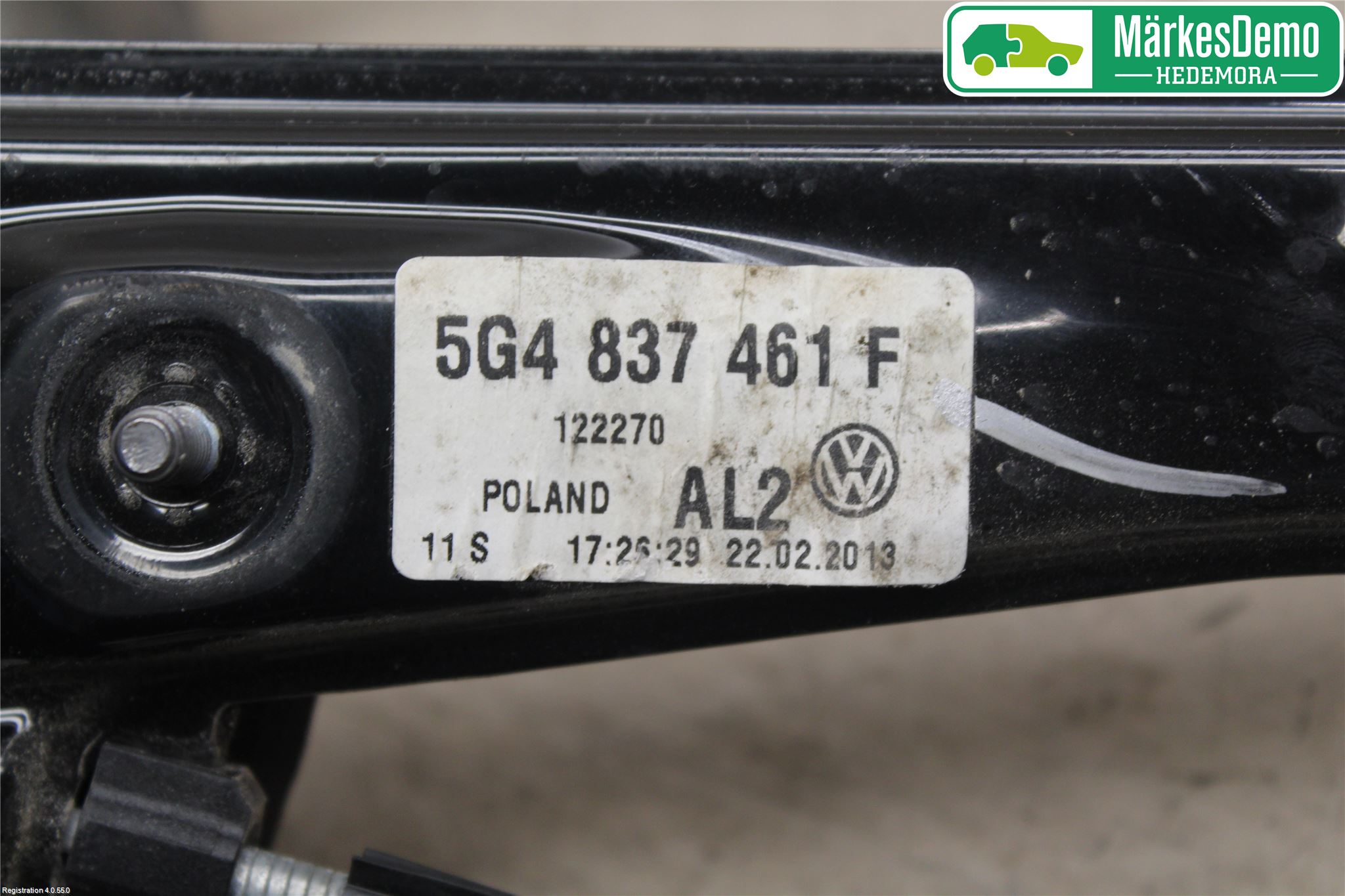 Volkswagen VW GOLF / E-GOLF VII 13-20 Vindusheis El Komp