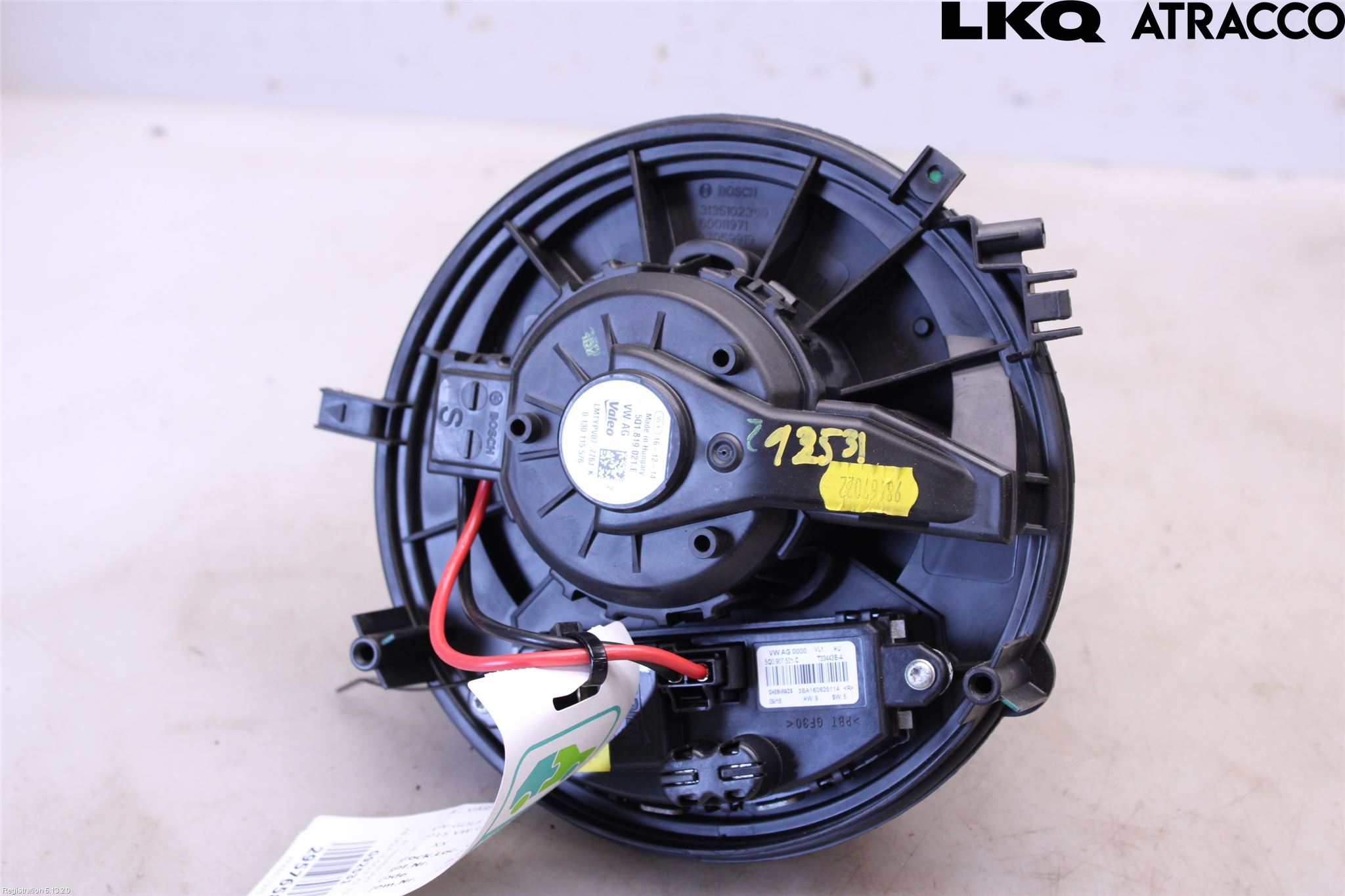 Volkswagen VW GOLF / E-GOLF VII 13-20 Varme Ac Varmeapparatvifte