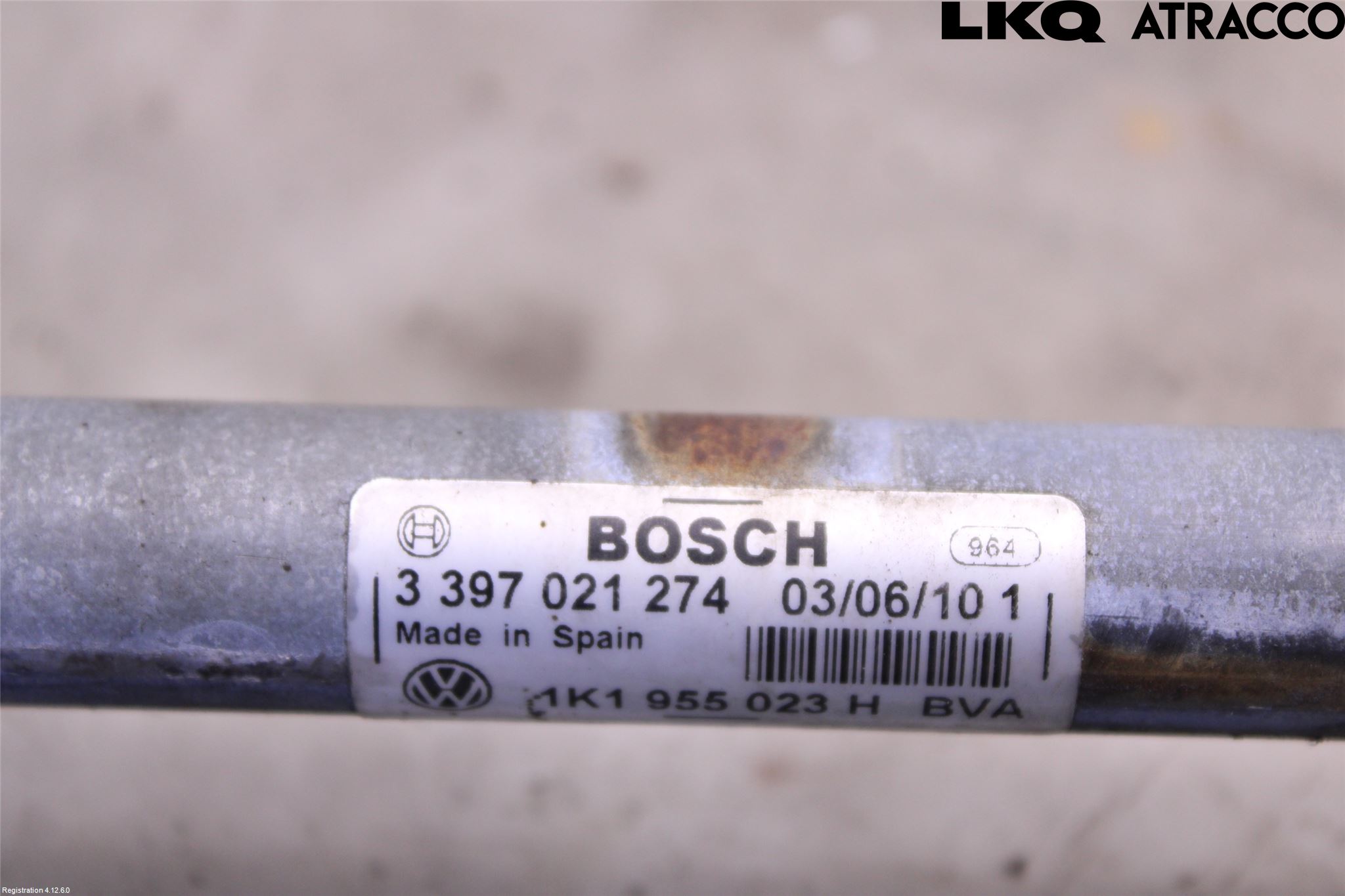 Volkswagen VW GOLF VI 09-13 Viskeroverføring Frontrute