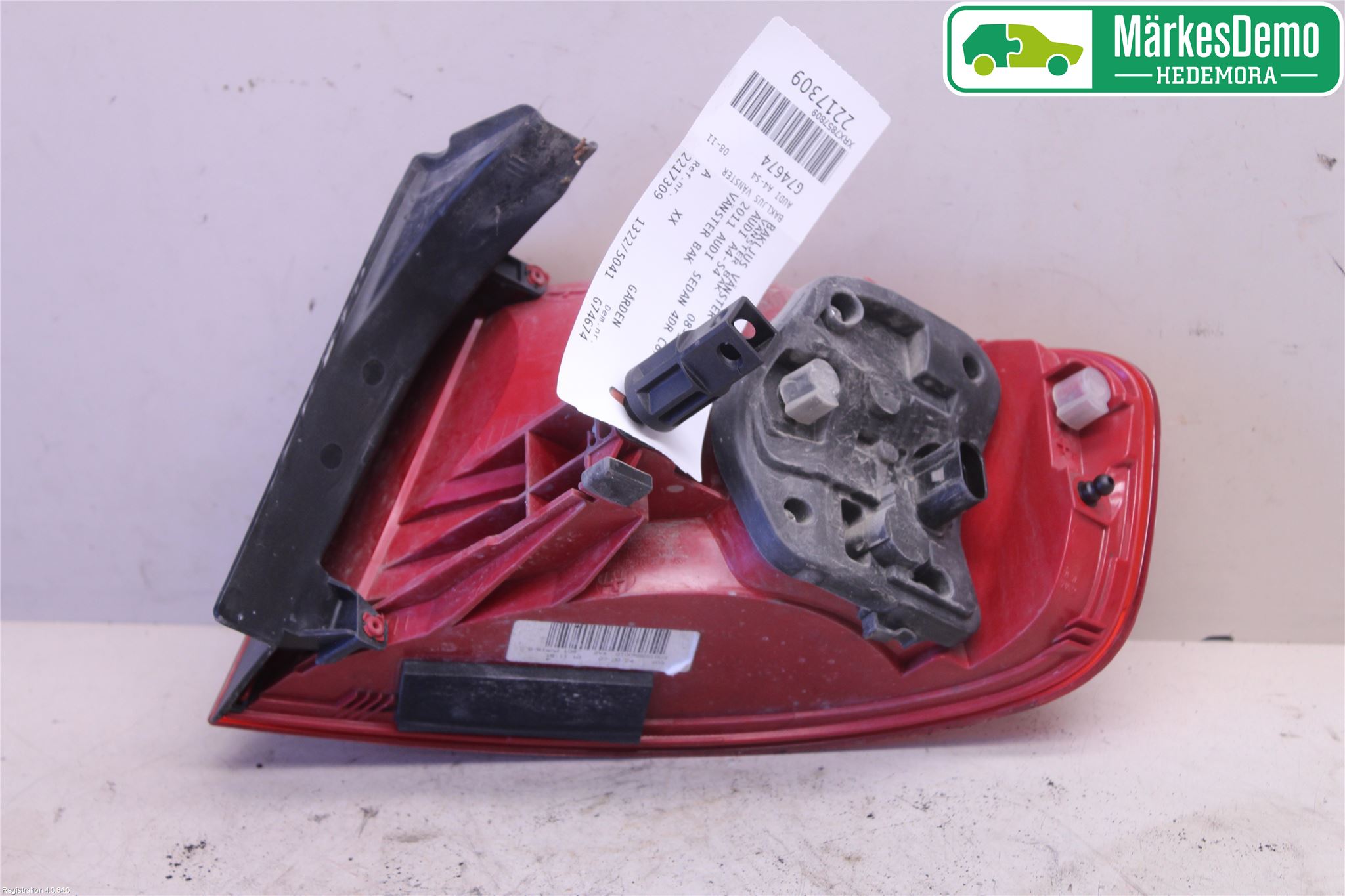 Audi A4/S4 08-11 Baklykt Venstre