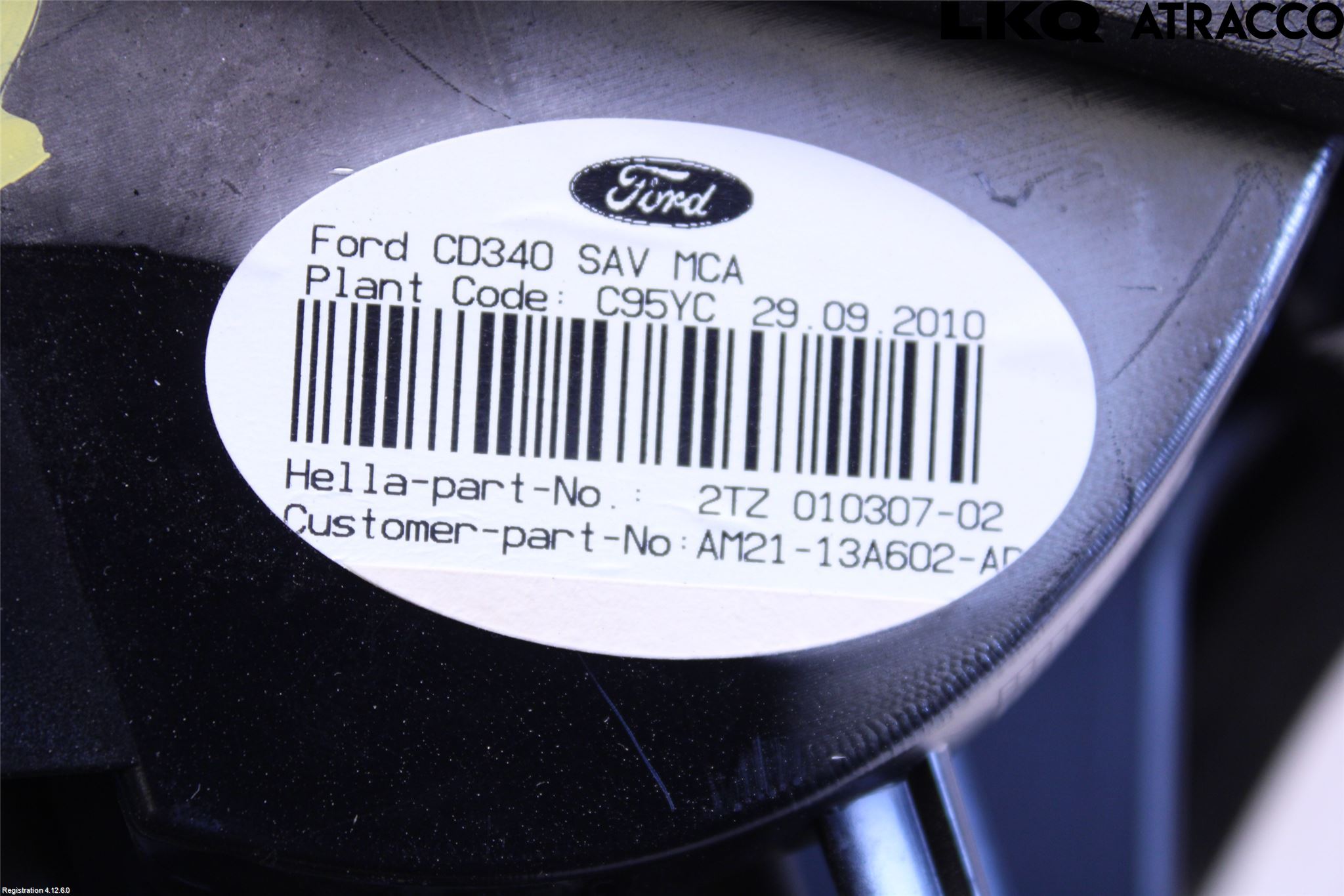 Ford S-MAX 06-15 Baklykt Høyre  På Luke(Indre)