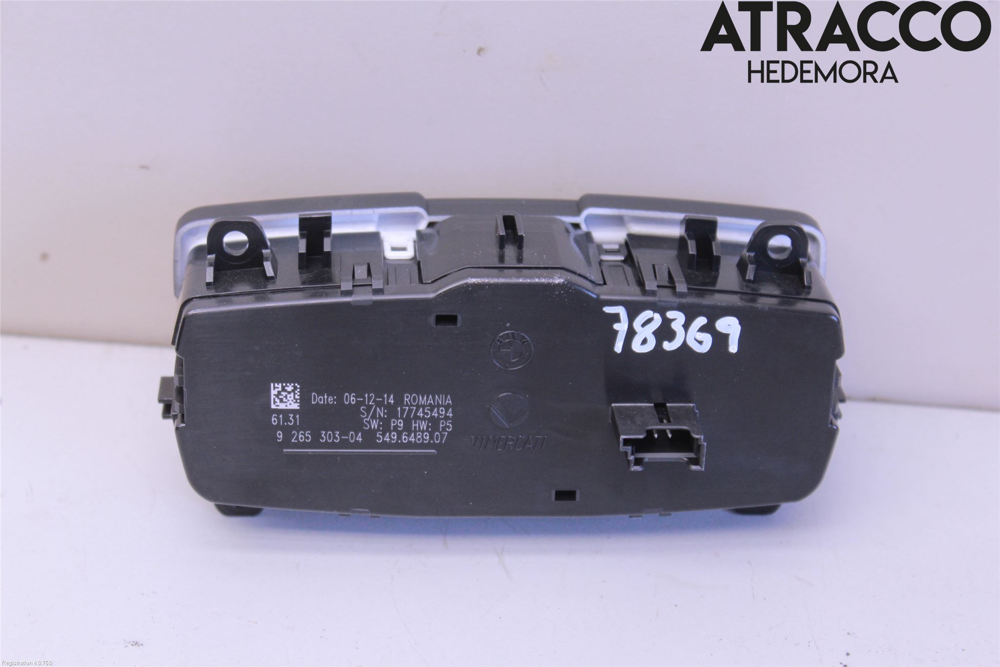 BMW 1 F20/F21 11-19 Bryter Hovedlys