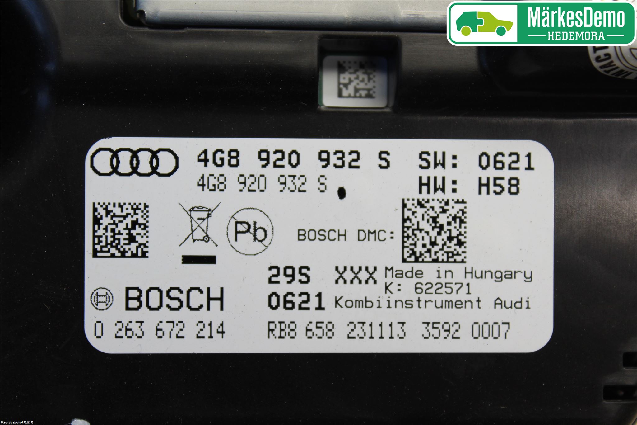 Audi A6/S6 4G 11-18 Instr Kombinert