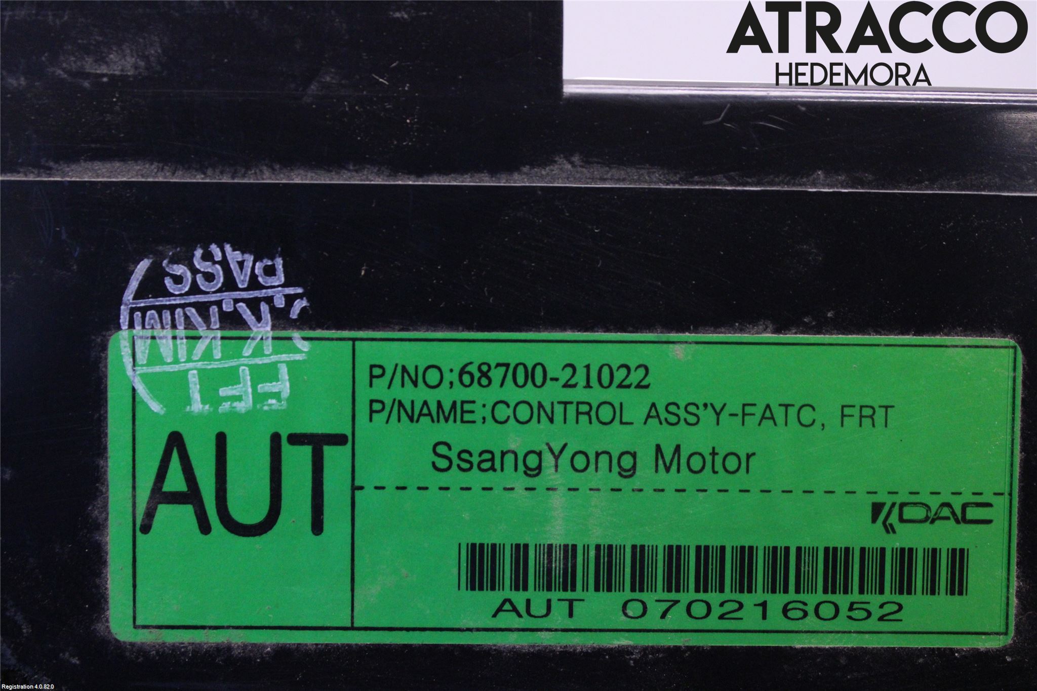 SsangYong SSANG YONG RODIUS Varme Ac Betjening-Display