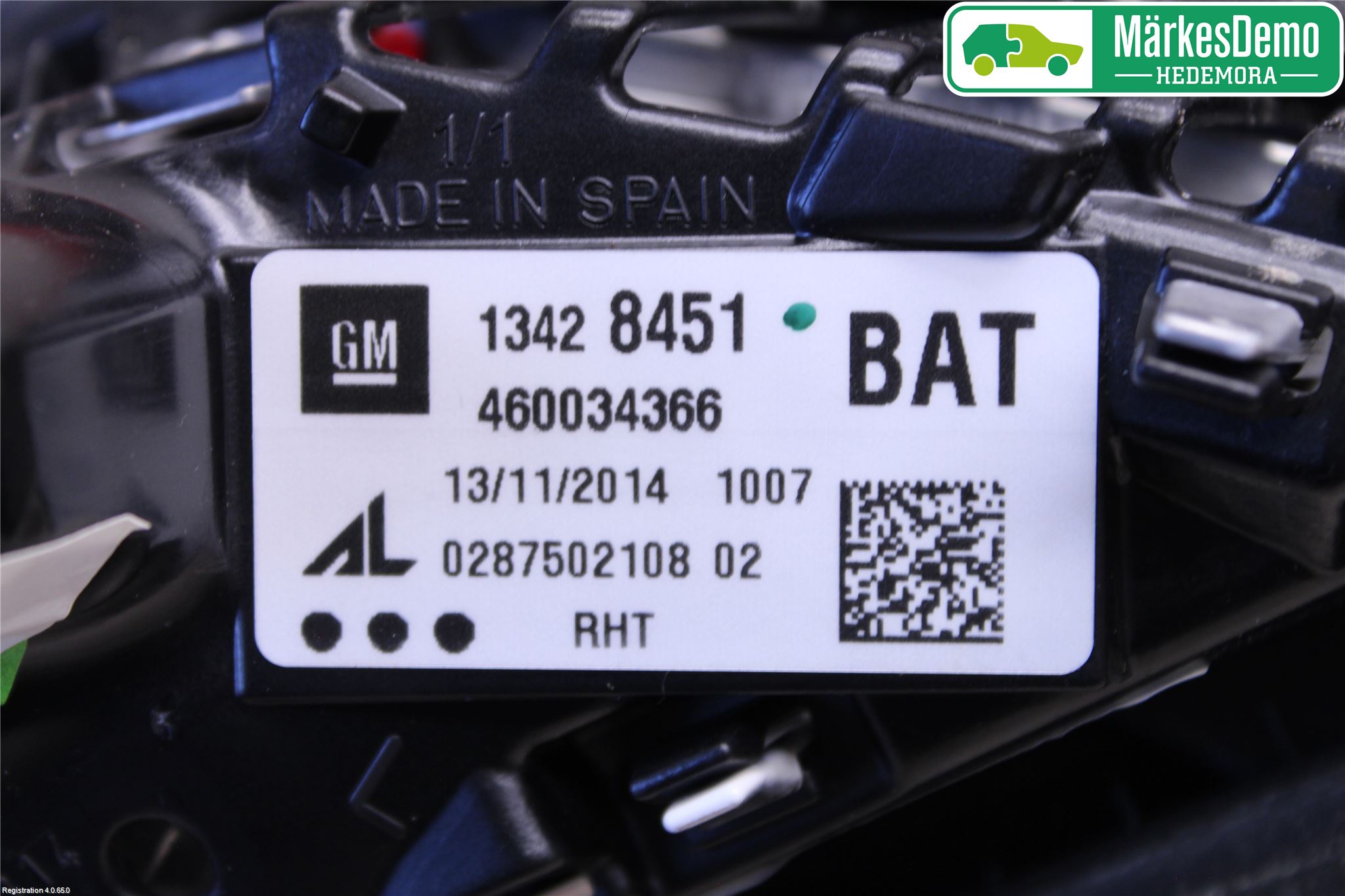 Opel CORSA E 15-19 Baklykt Venstre  På Luke(Indre