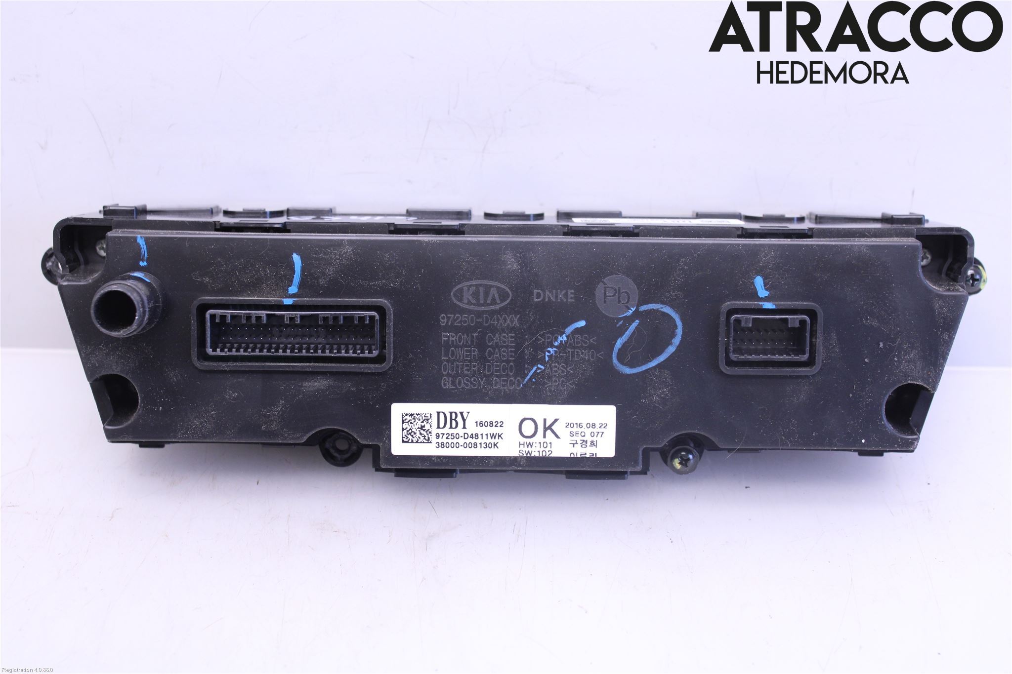 Kia OPTIMA 16-20 Varme Ac Betjening-Display