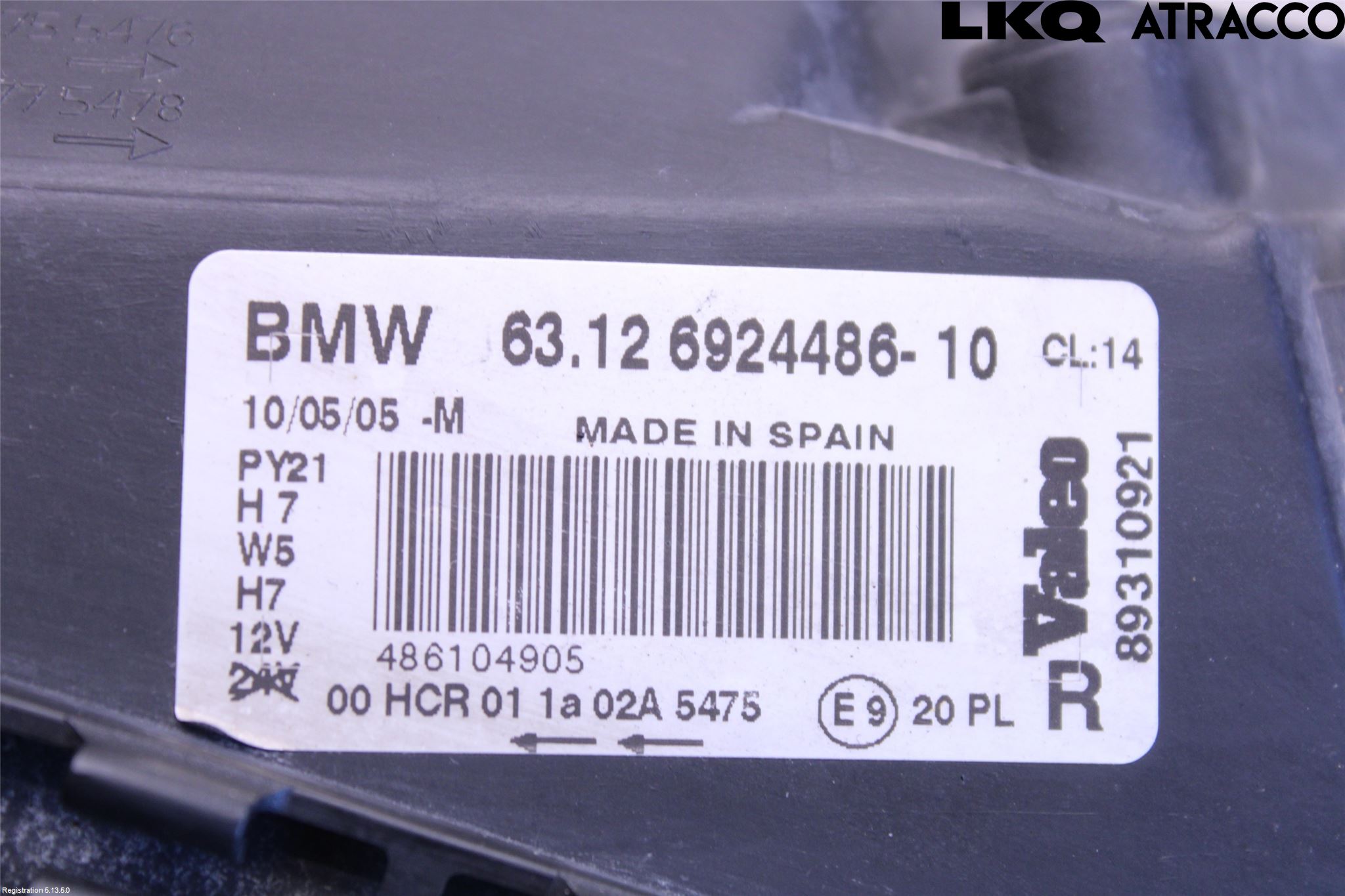 BMW 1 E87/81 5D/3D 03-11 Frontlykt Høyre