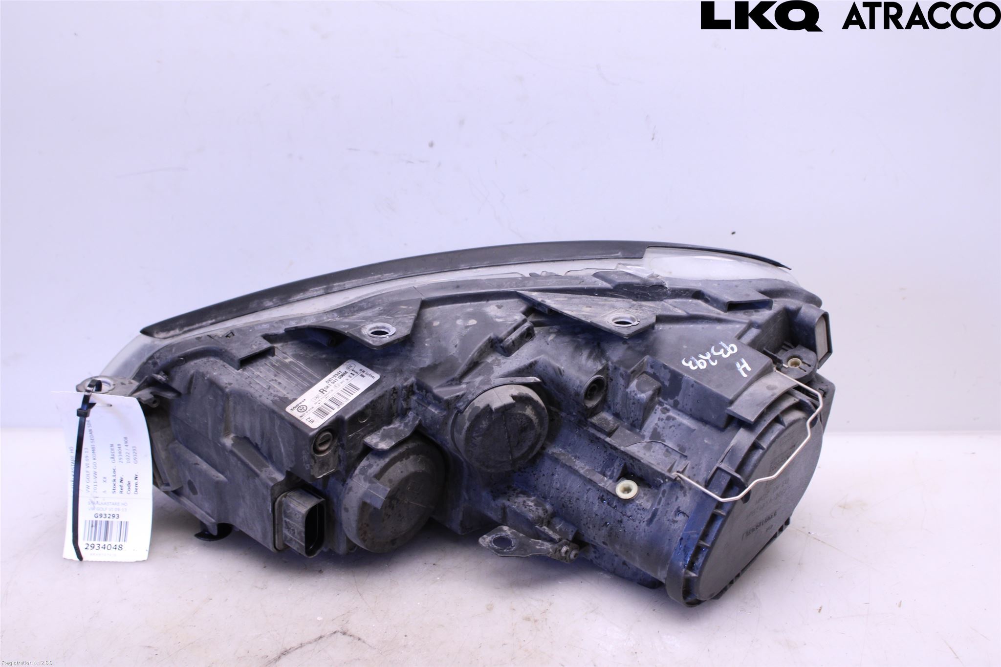 Volkswagen VW GOLF VI 09-13 Frontlykt Høyre