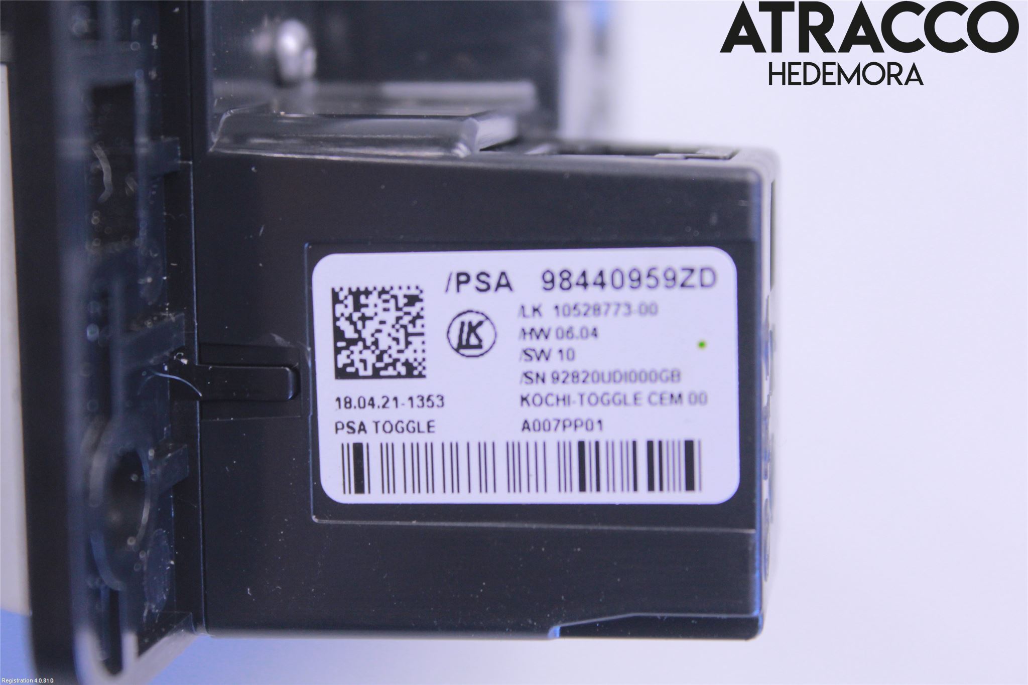 Citroen C4/E-C4 C4X/E-C4X III 21- Bryter Gearkasse