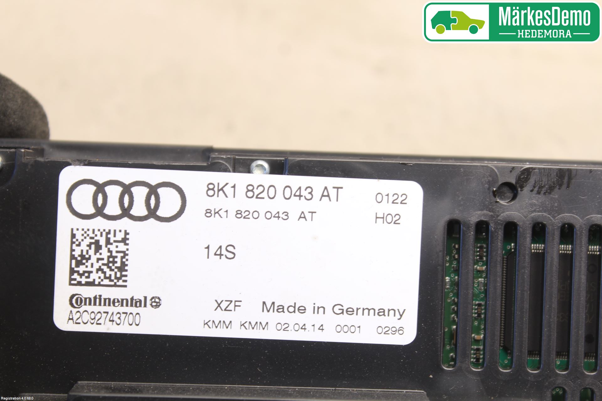 Audi A4 ALLROAD 09-16 Varme Ac Betjening-Display