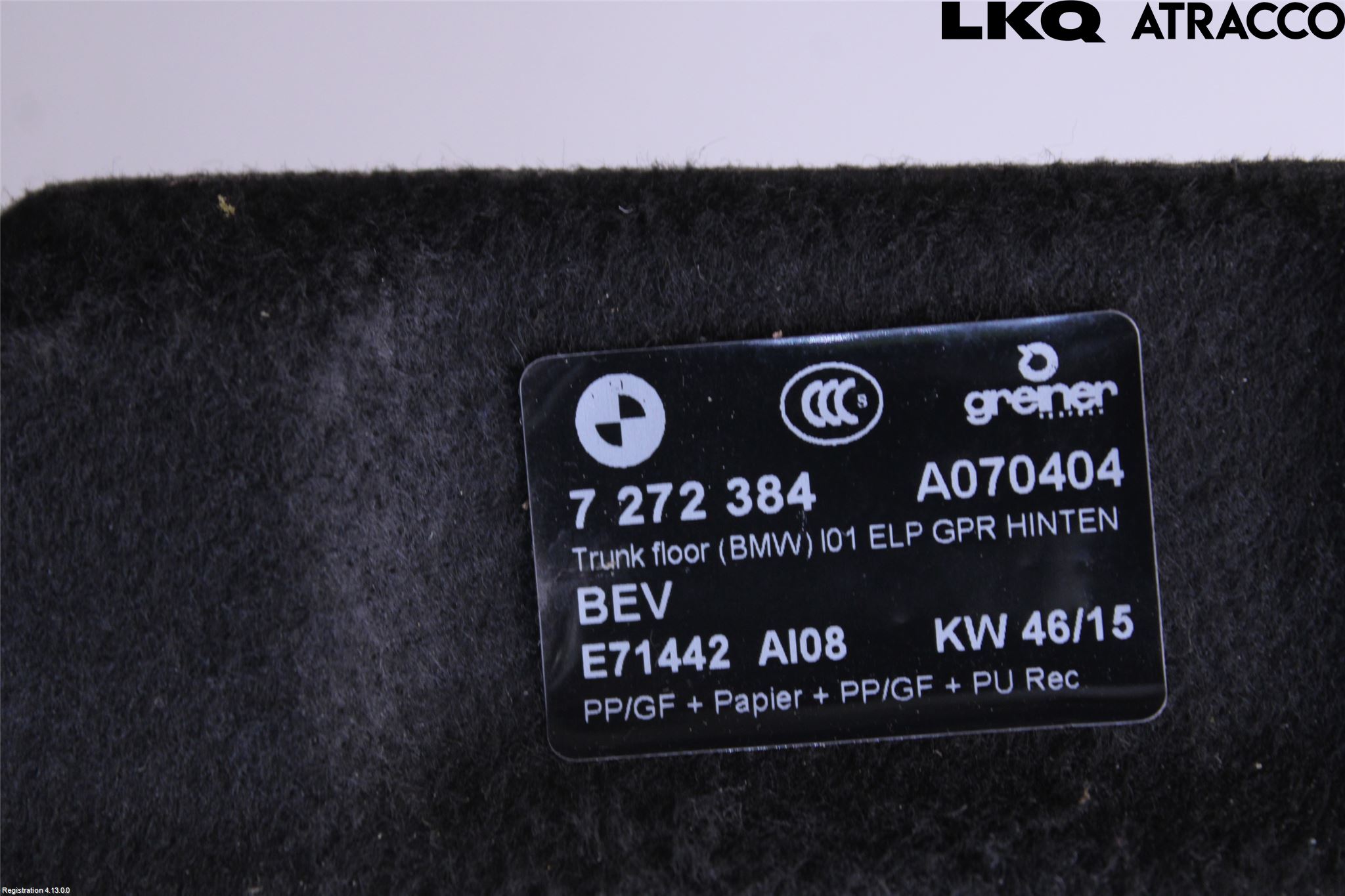 BMW i3 I01 13-22 Bakluke Bun (Utgår 5023)