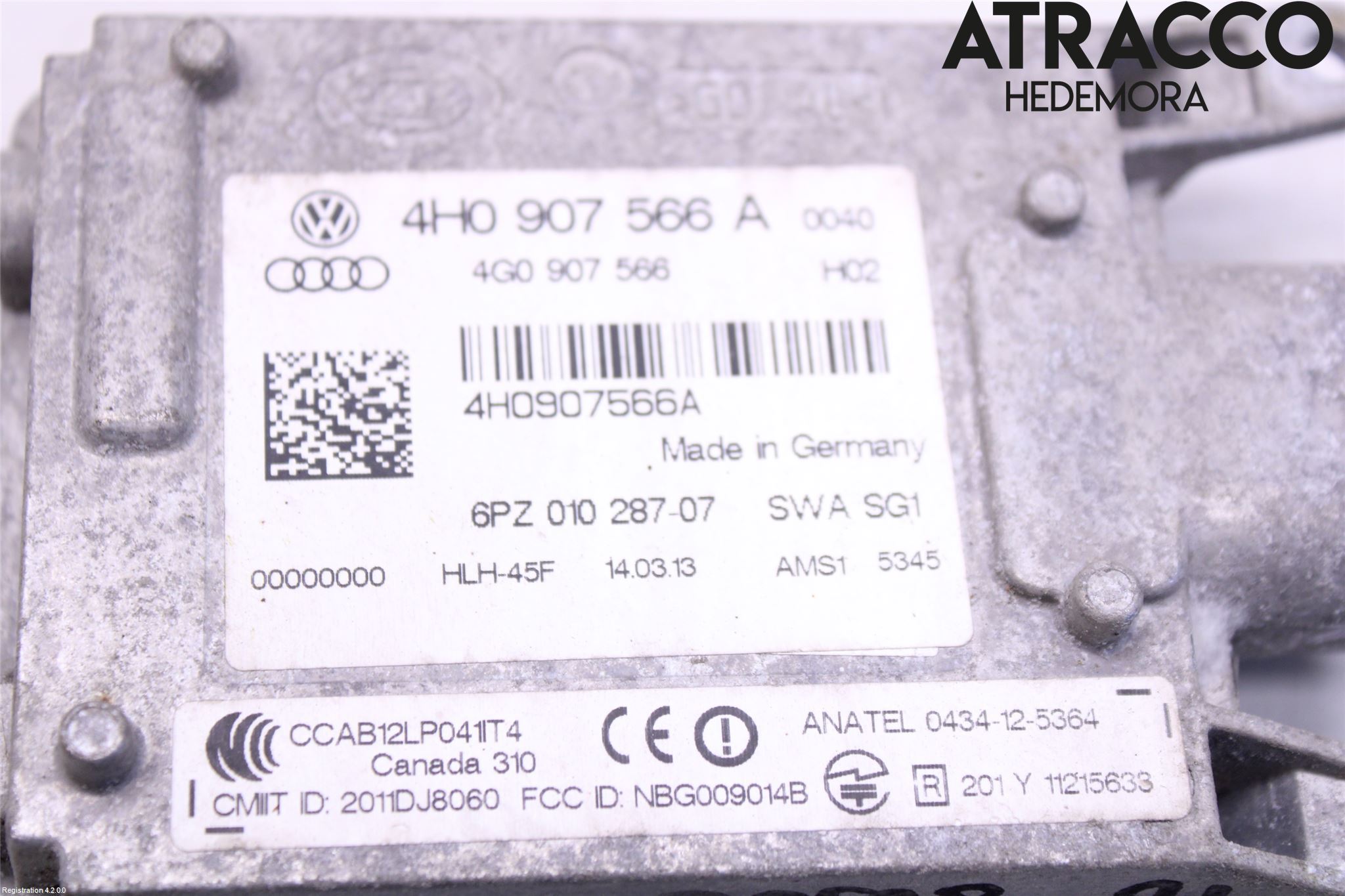 Audi A8/S8 4H 10-17 Styreenhet Øvrig