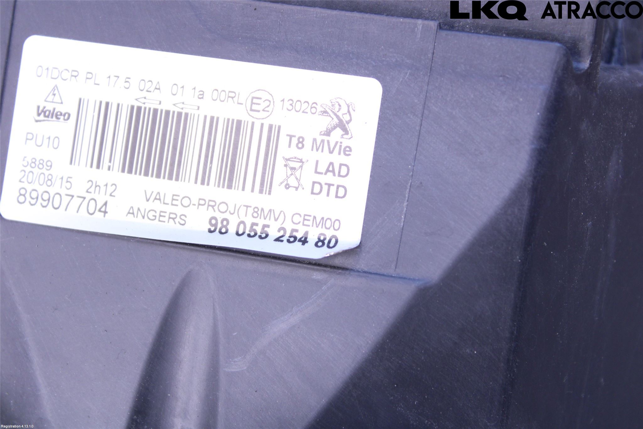 Peugeot 3008 09-16 Frontlykt Høyre