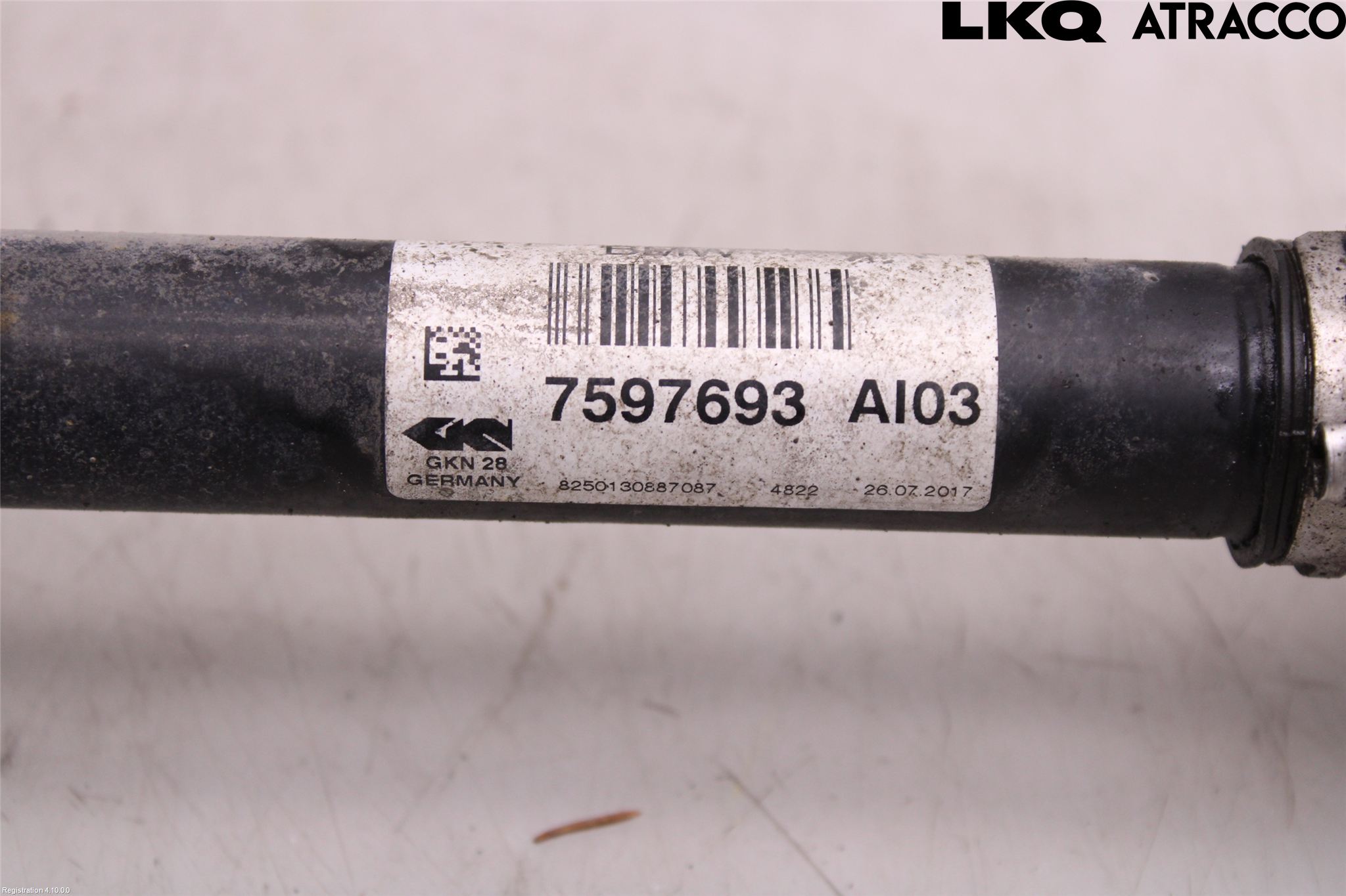 BMW 3 F30/F31/F80 12-19 Drivaksel Foran Kompl Venstre