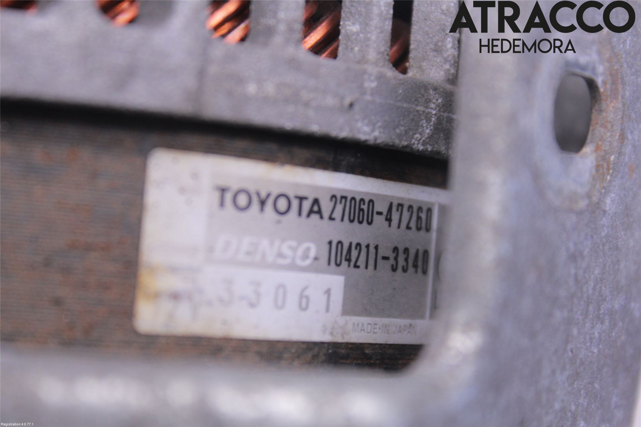 Toyota VERSO-S 11-16 Dynamo