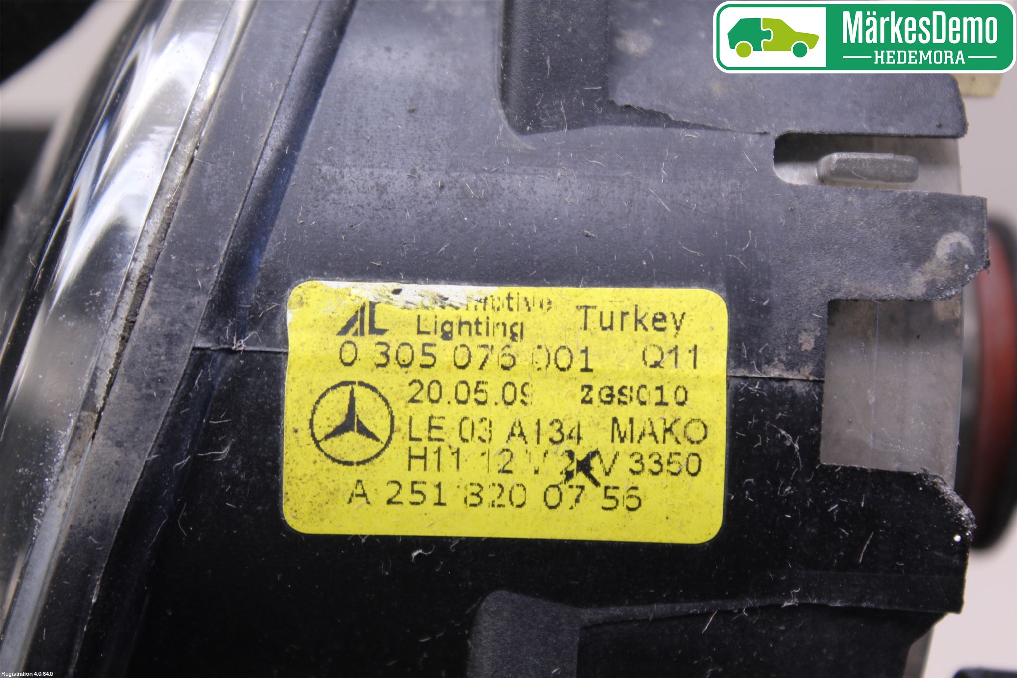 Mercedes-Benz MB B-KLASS (W245) 05-12 Frontlykt-Kurve-Tåkelys
