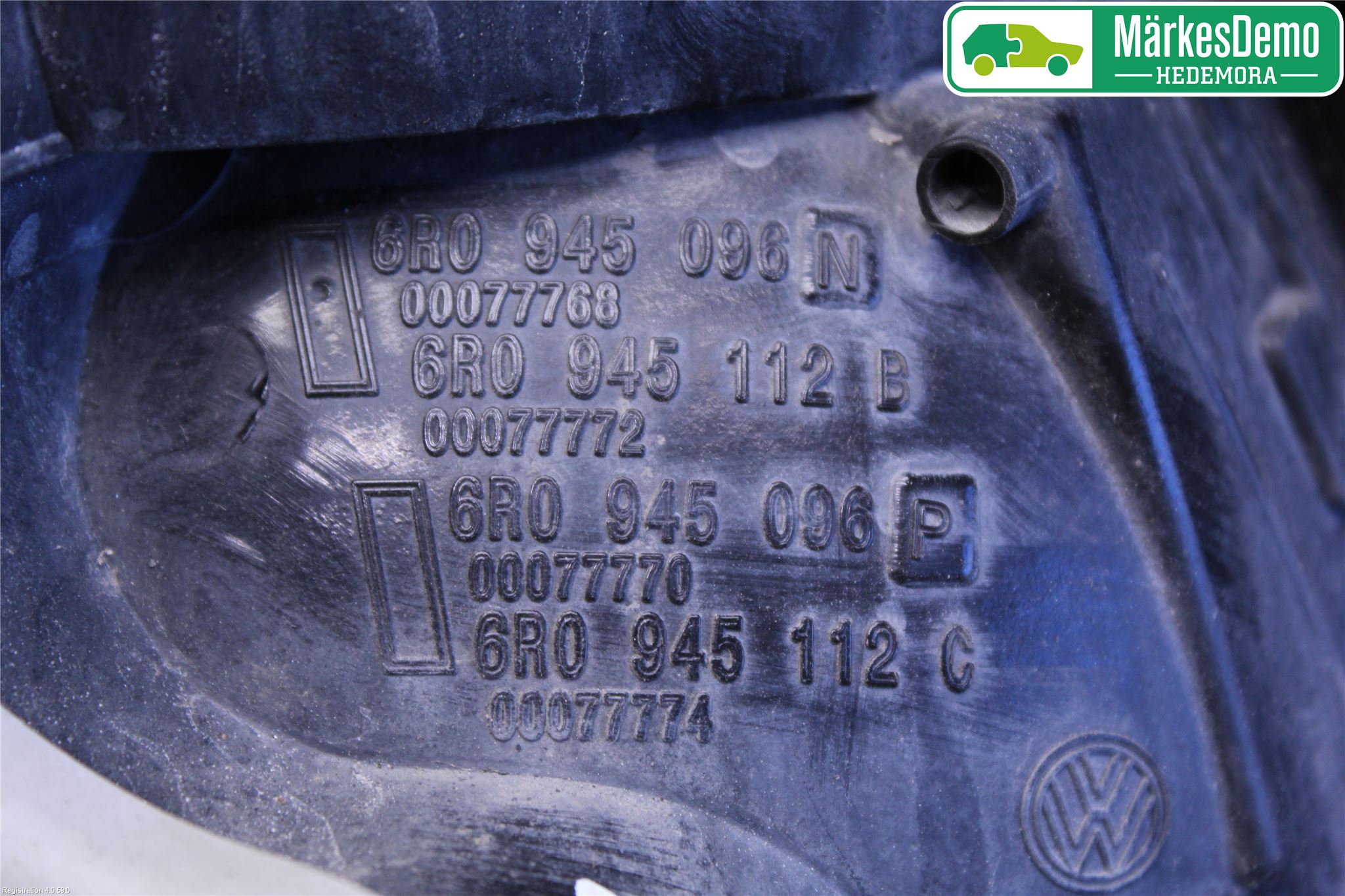 Volkswagen VW POLO 10-17 Baklykt Høyre