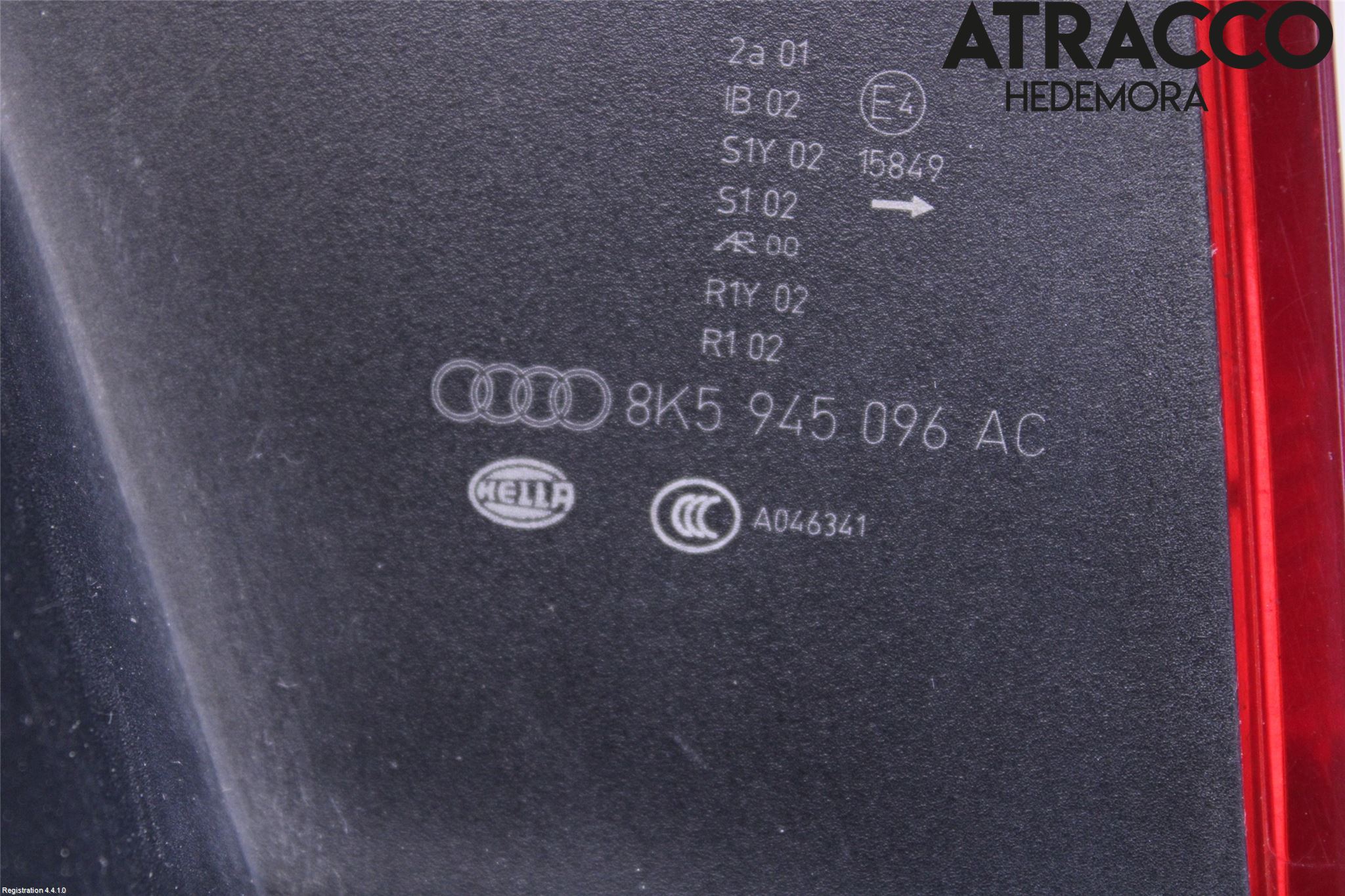 Audi A4 12-15 Baklykt Høyre