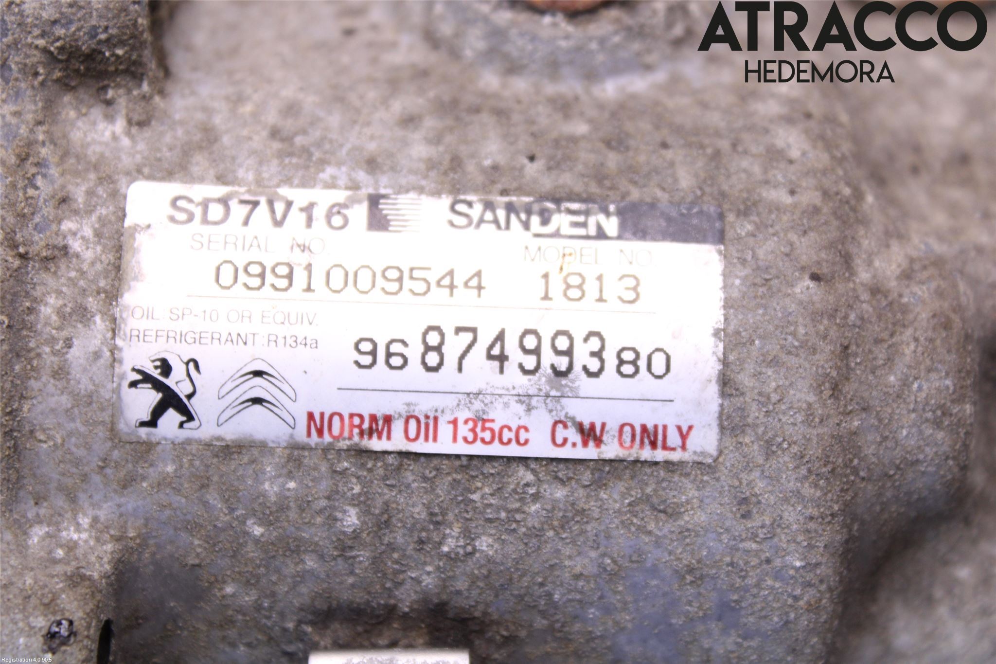 Fiat SCUDO 07-16 Varme Ac Kompressor