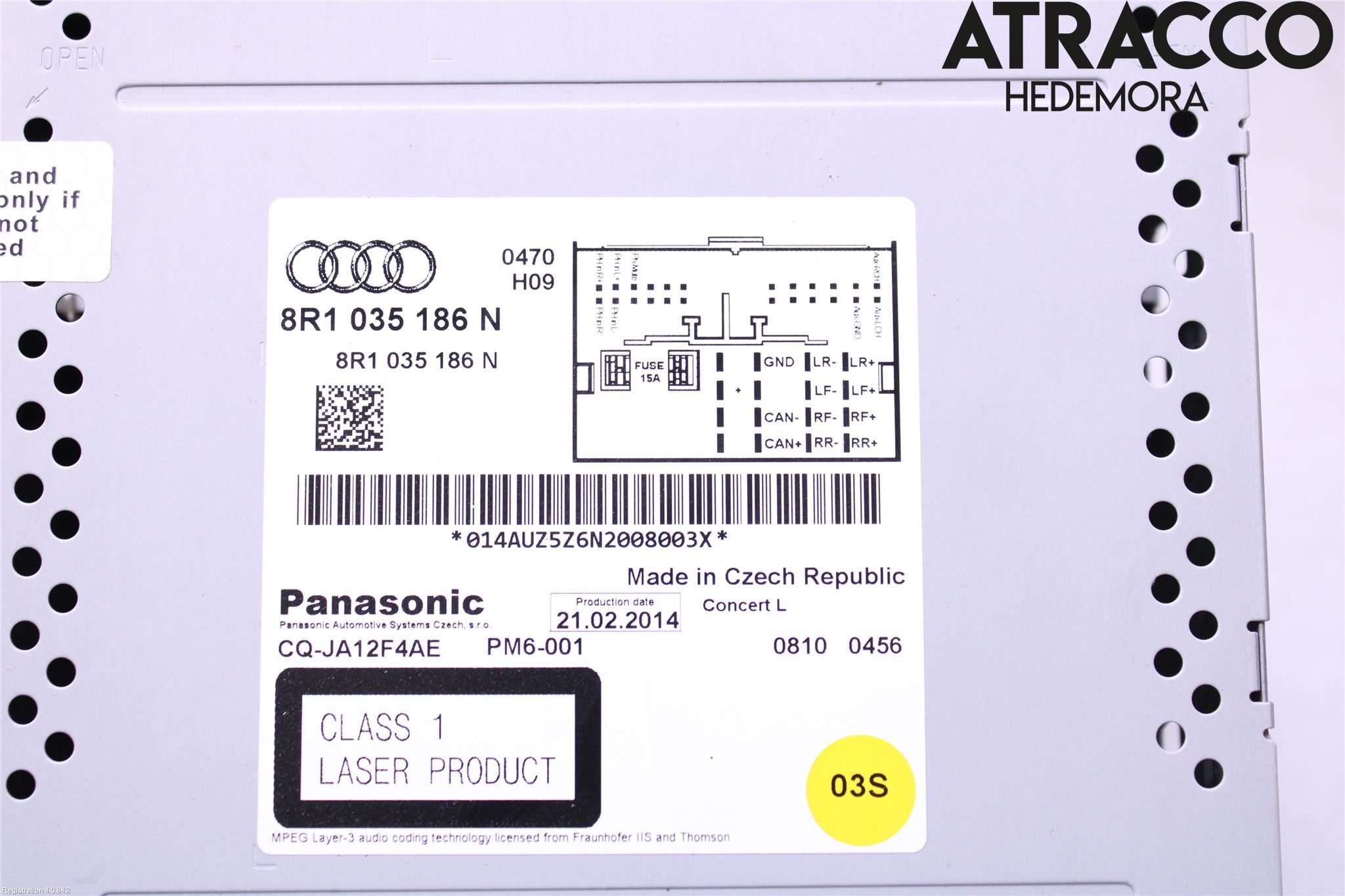 Audi A4 ALLROAD 09-16 Stereo Radio Med Cd