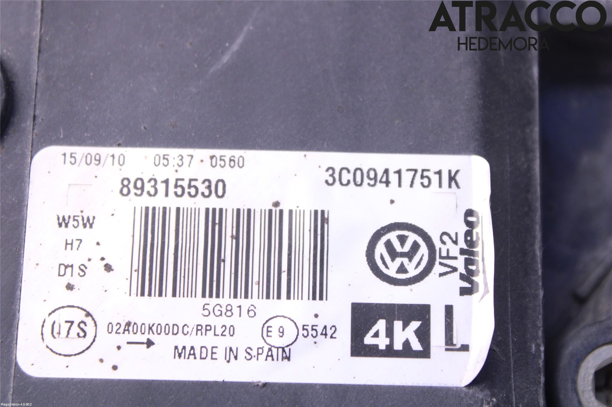 Volkswagen VW PASSAT 05-11 Frontlykt Venstre