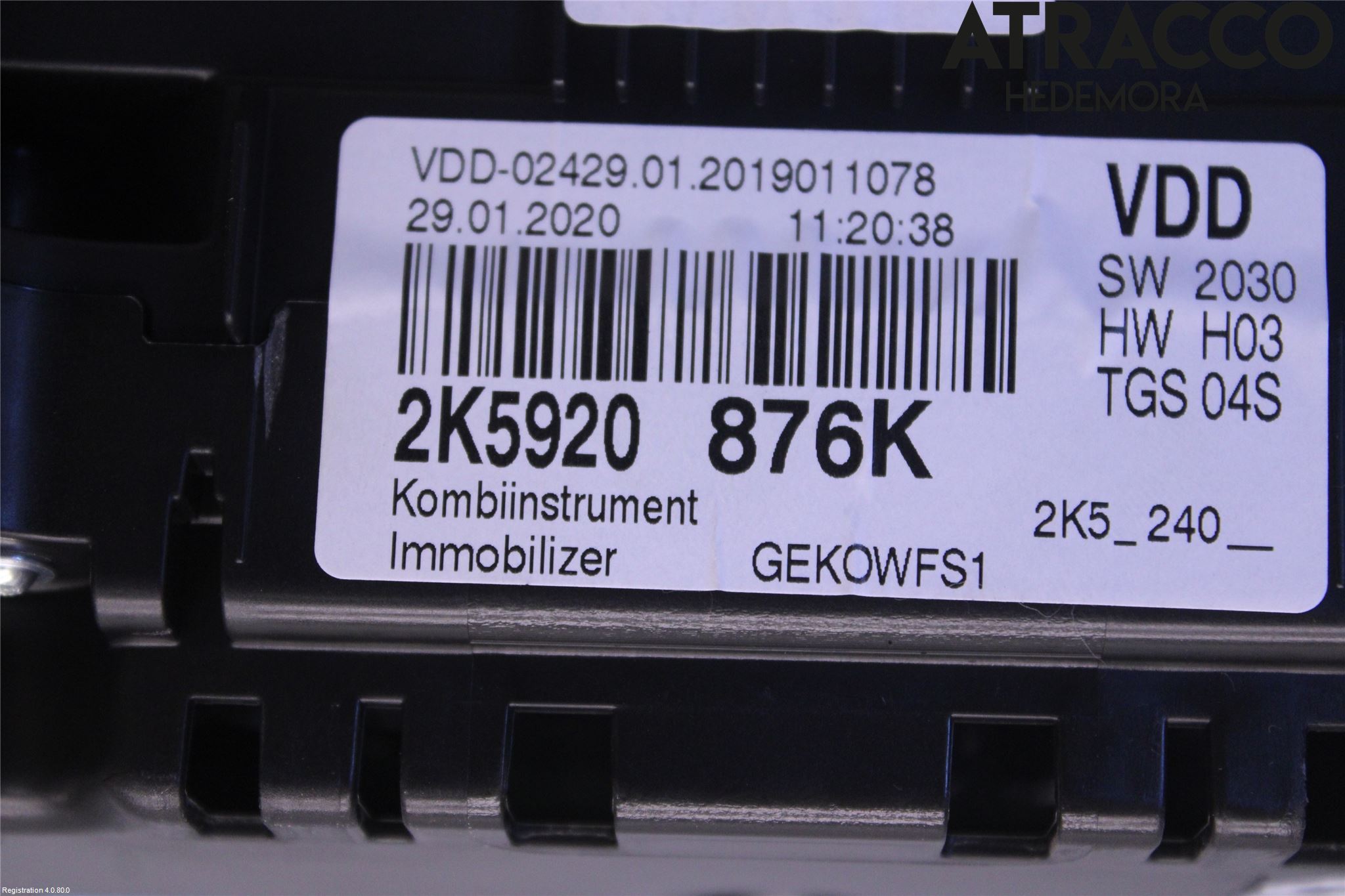 Volkswagen VW CADDY 16-20 Instr Kombinert
