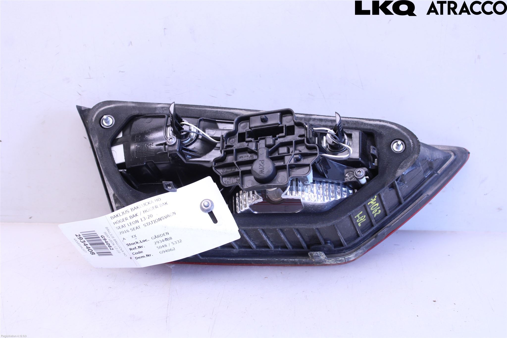 Seat LEON 13-20 Baklykt Høyre  På Luke(Indre)