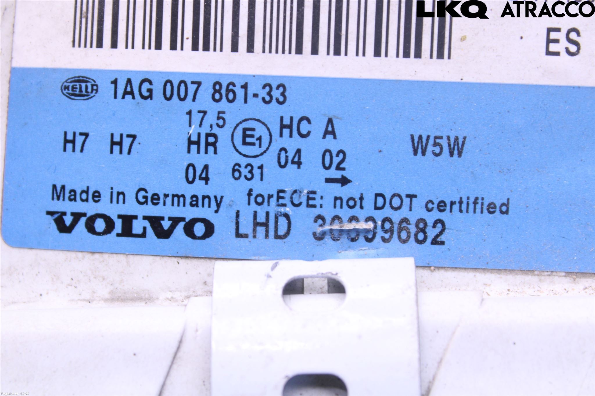 Volvo S40/V40    96-04 Frontlykt Venstre