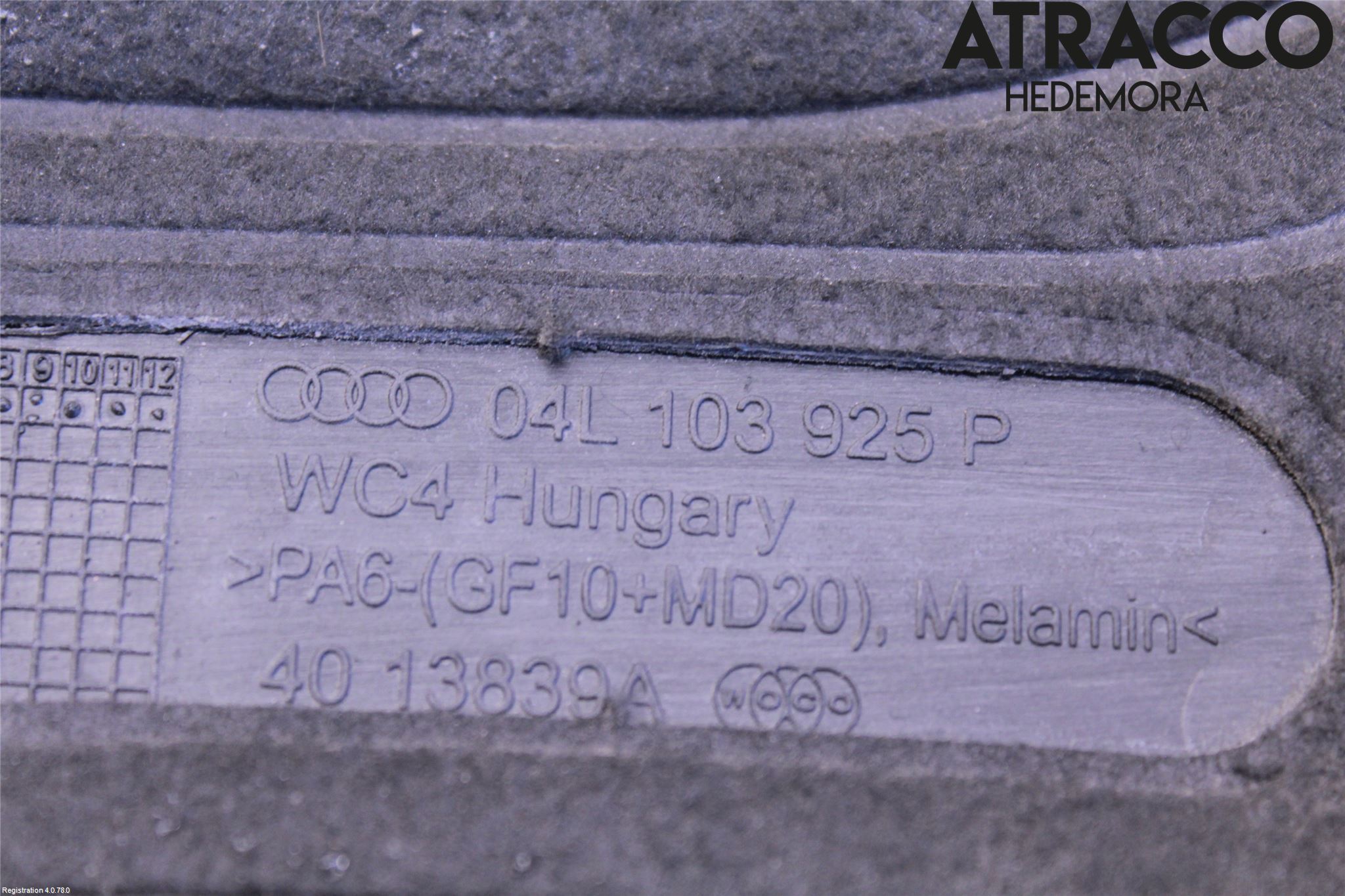 Audi A4/S4 B9 16-19 Motor Deksel Over Motor