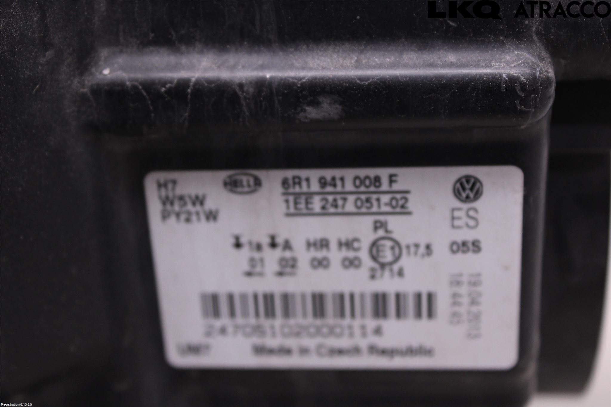 Volkswagen VW POLO 10-17 Frontlykt Høyre