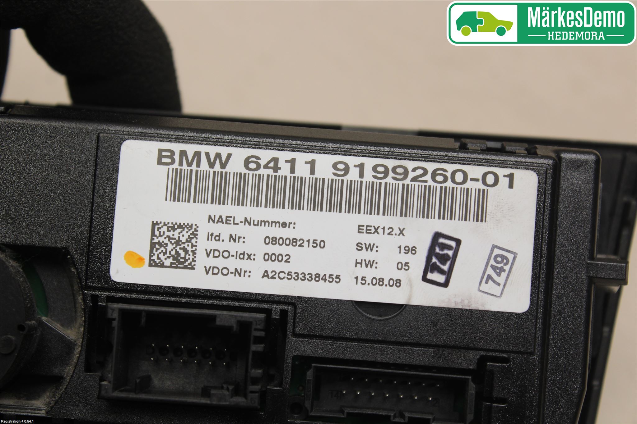BMW 1 E87/81 5D/3D 03-11 Varme Ac Betjening-Display