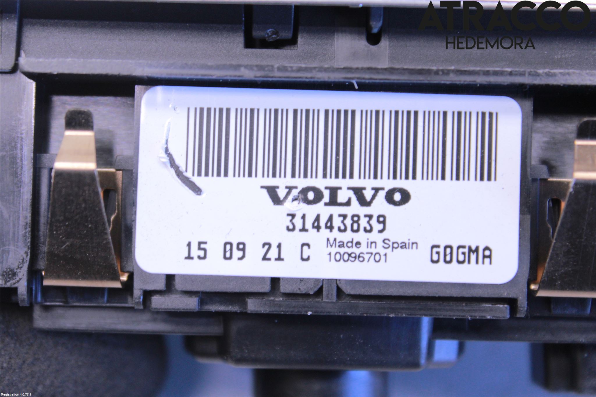 Volvo V70 14-16 Bryter Hovedlys