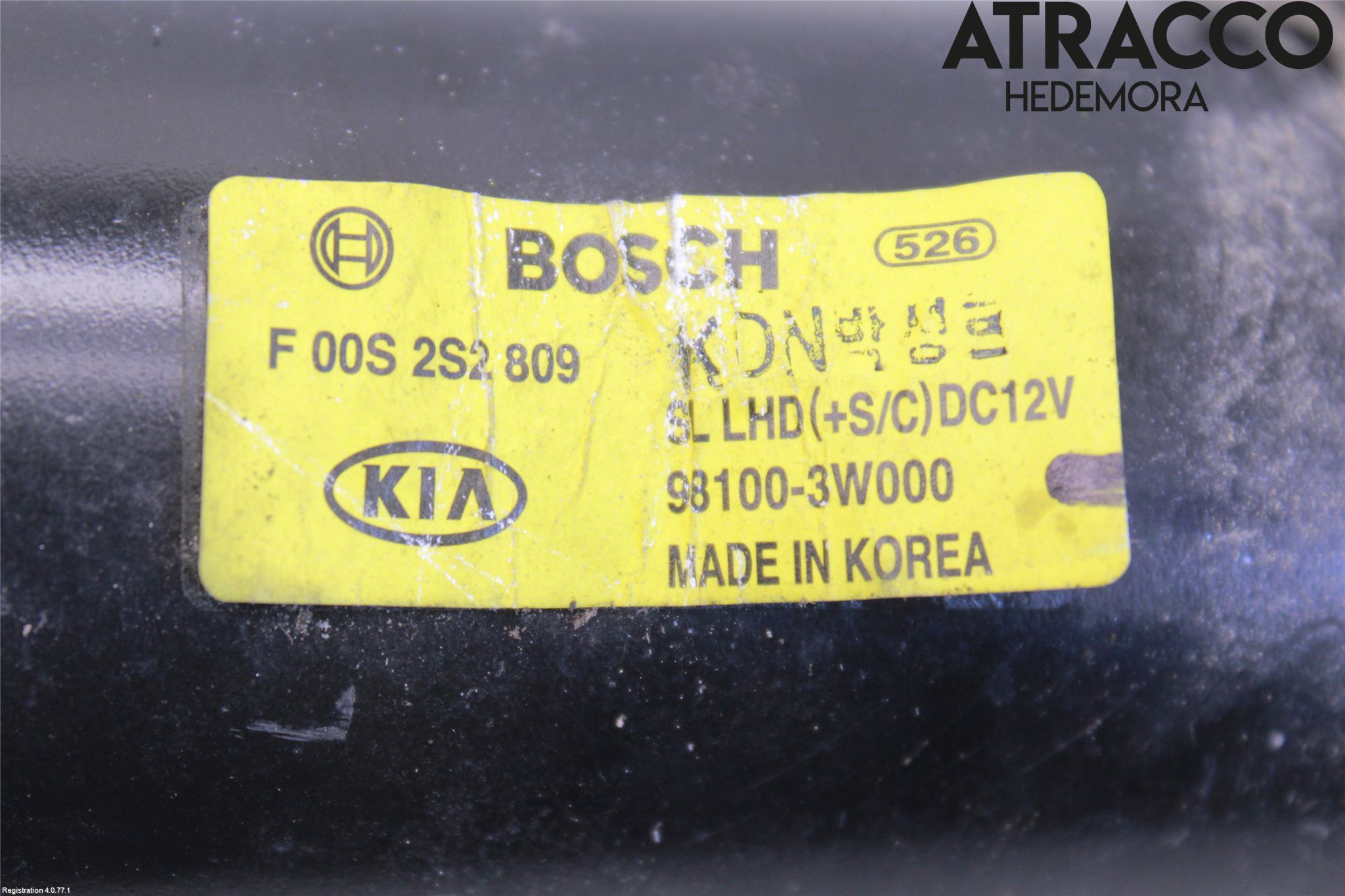 Kia SPORTAGE (SL) 11-15 Viskermotor Frontrute