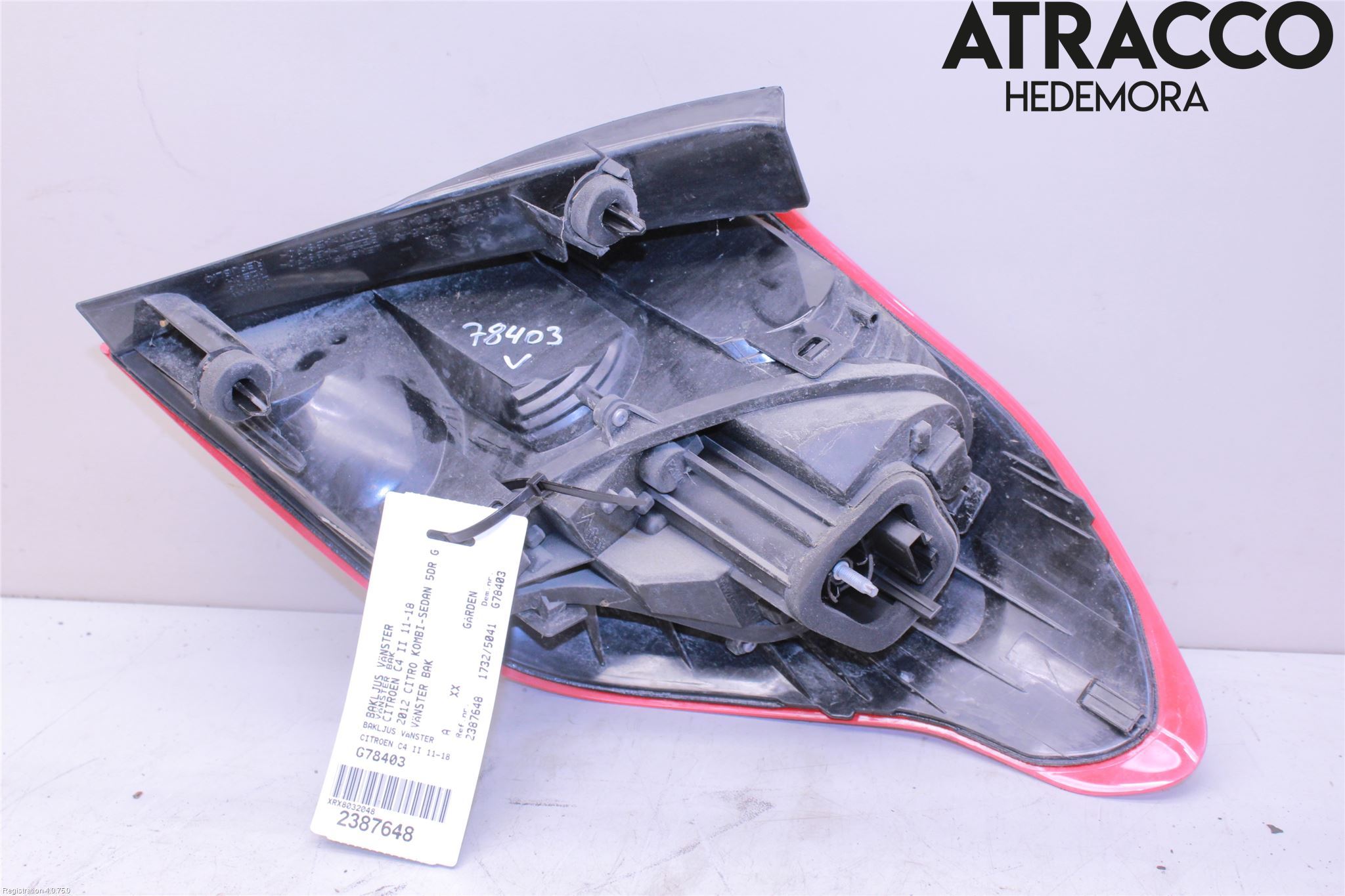 Citroen C4 II 11-18 Baklykt Venstre